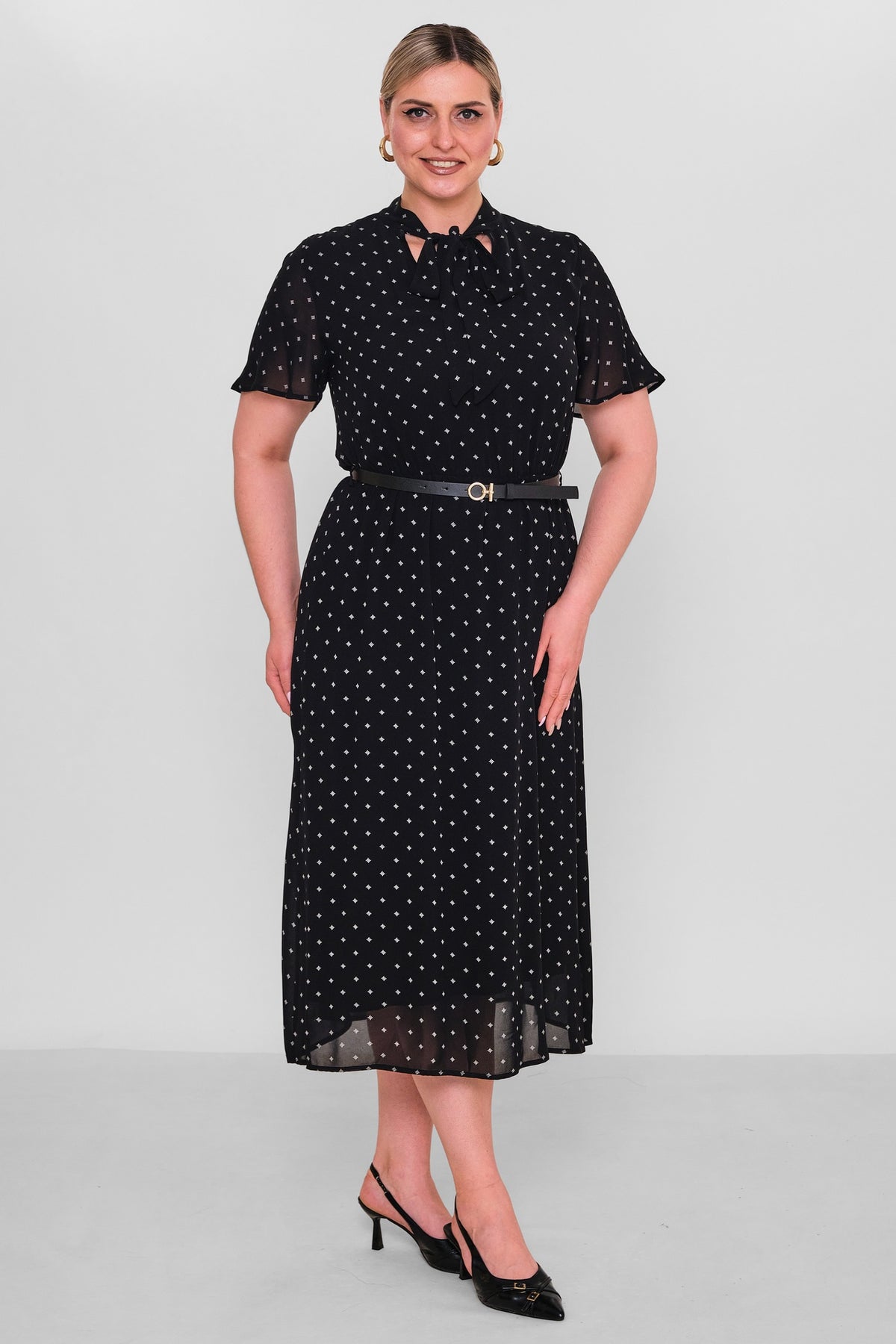 Revaro - Plus Size Dress (RVR26YBS-2706) - 8690200190889
