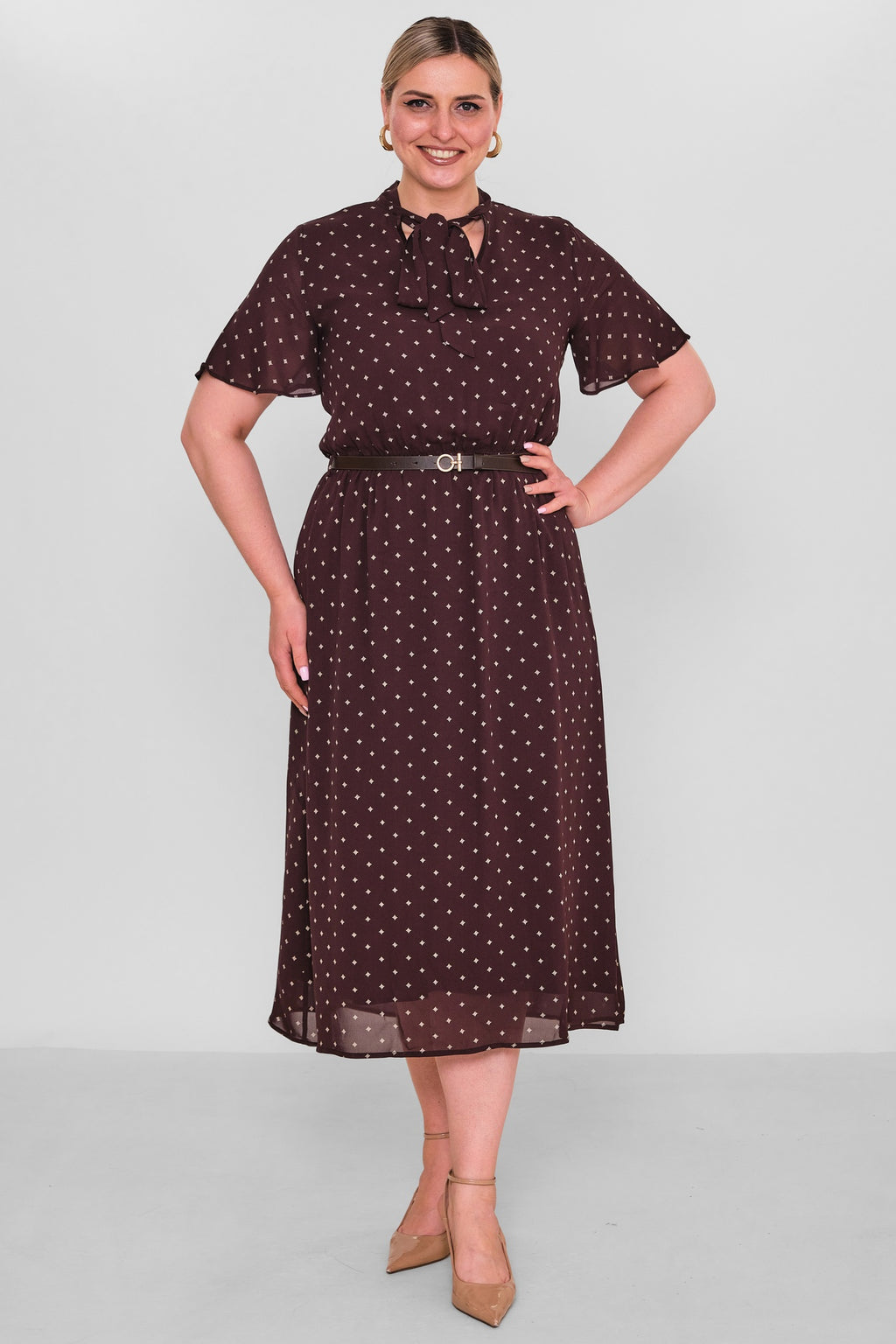 Revaro - Plus Size Dress (RVR26YBS-2706) - 8690200190896
