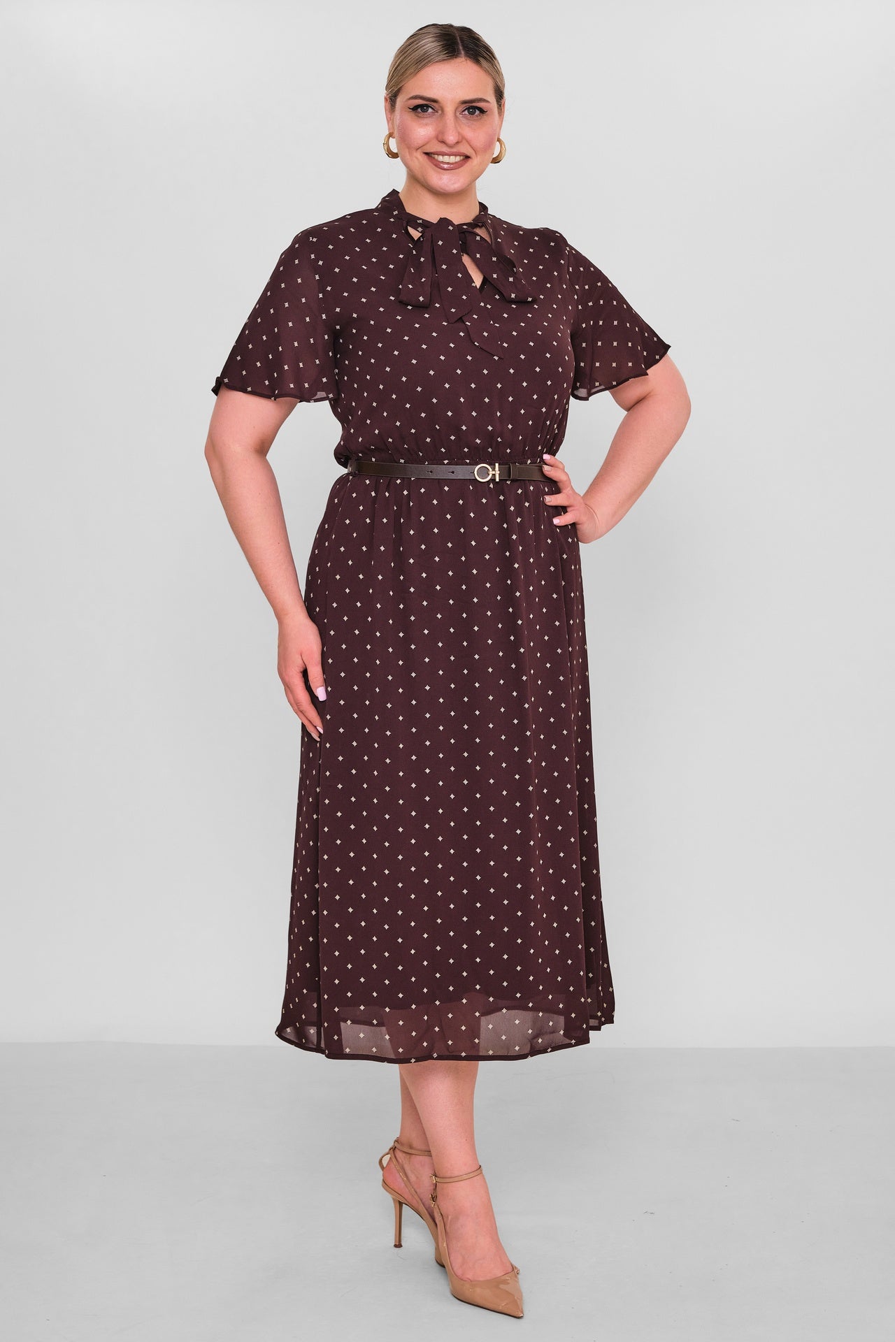 Revaro - Plus Size Dress (RVR26YBS-2706) - 8690200190896