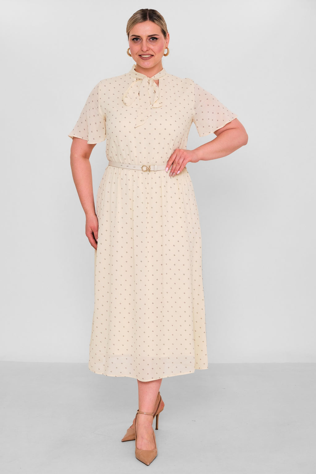 Revaro - Plus Size Dress (RVR26YBS-2706) - 8690200190902
