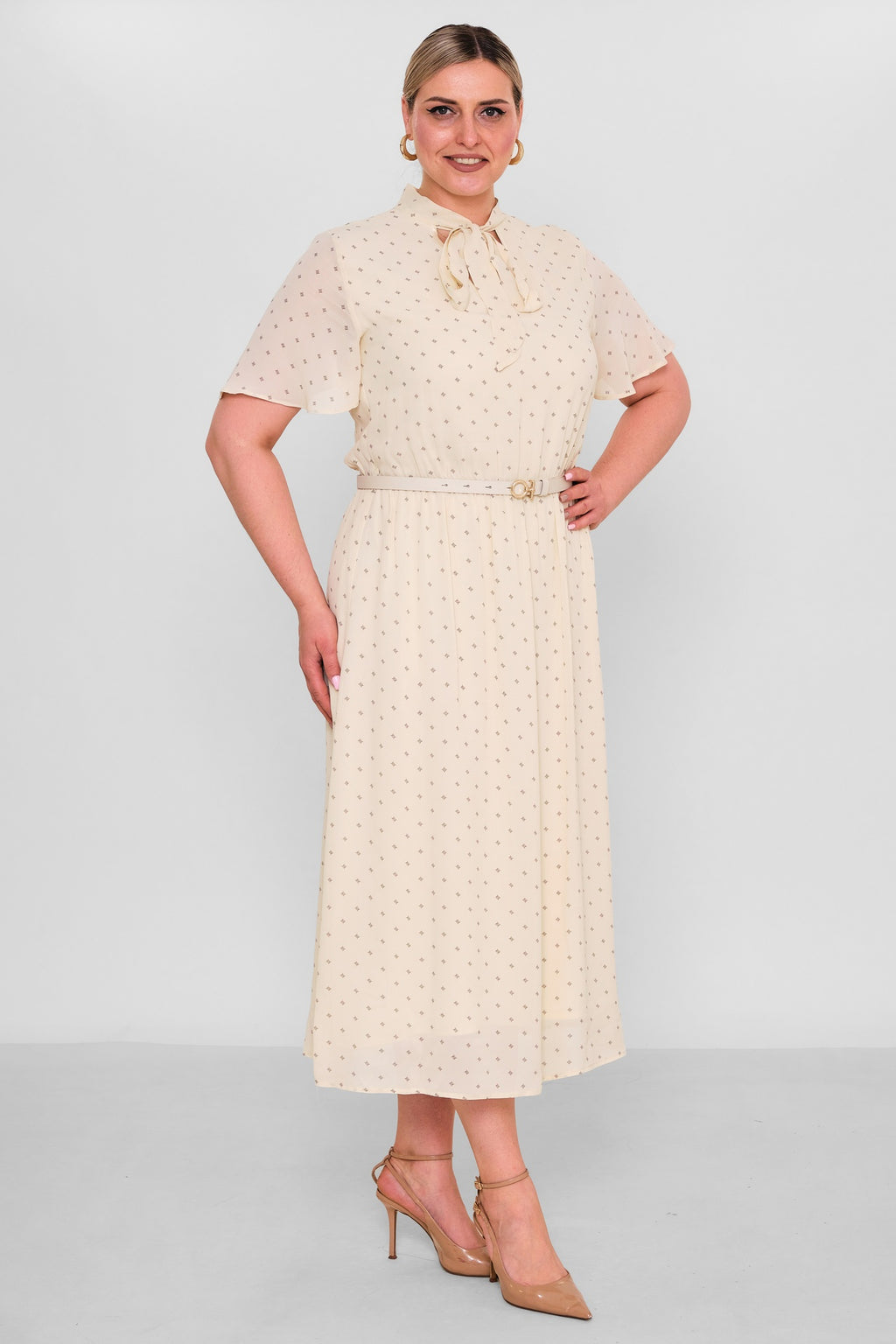 Revaro - Plus Size Dress (RVR26YBS-2706) - 8690200190902