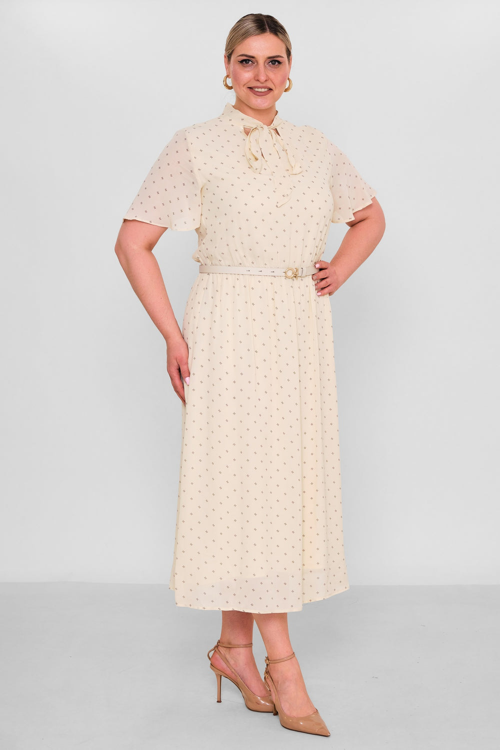 Revaro - Plus Size Dress (RVR26YBS-2706) - 8690200190902
