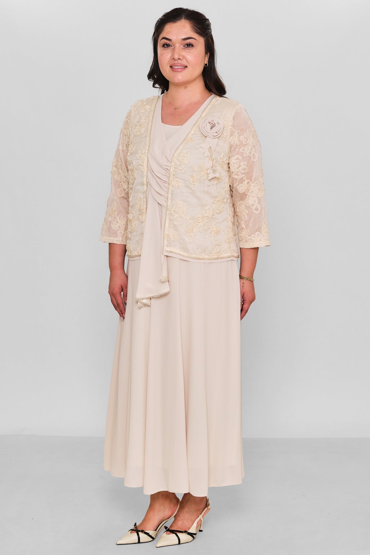 Gumanize - Extended Plus Size Dress (GMZ2026-935-8227) - 8690200190933