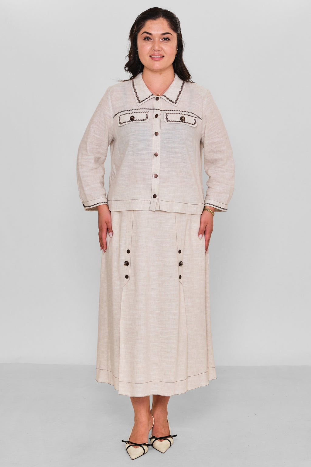 Gumanize - Plus Size Suit (GMZTK515-7664) - 8690200190957