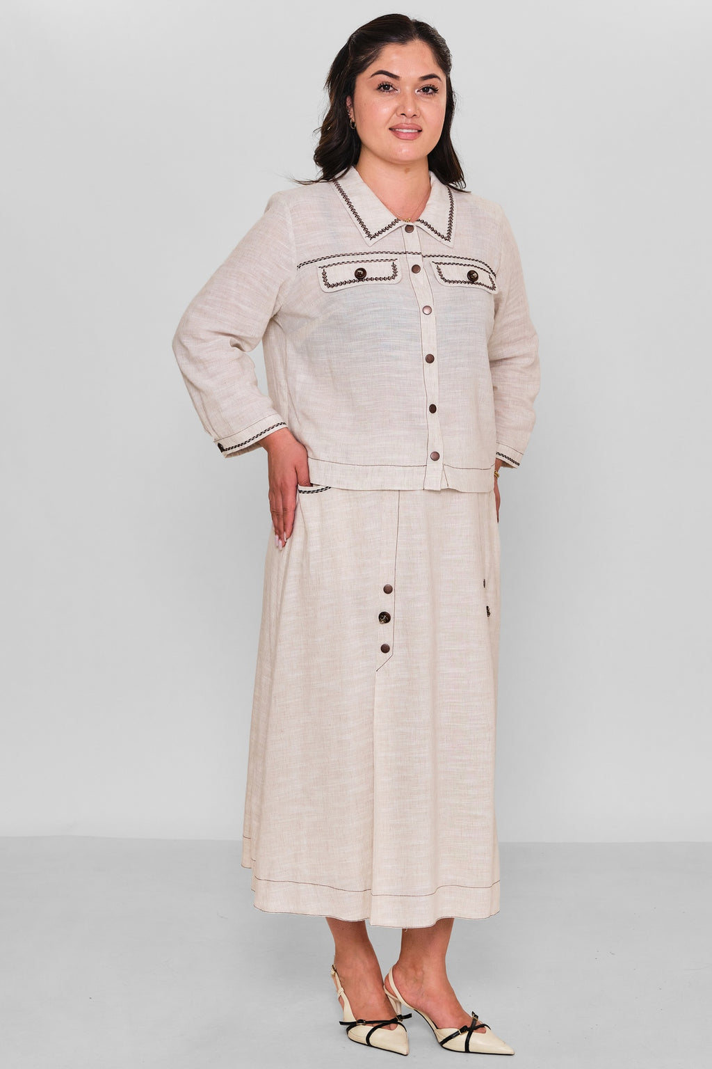 Gumanize - Plus Size Suit (GMZTK515-7664) - 8690200190957