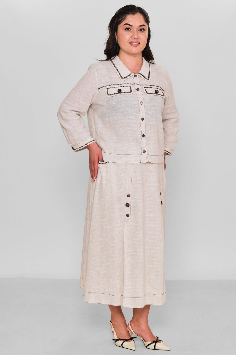 Gumanize - Plus Size Suit (GMZTK515-7664) - 8690200190957