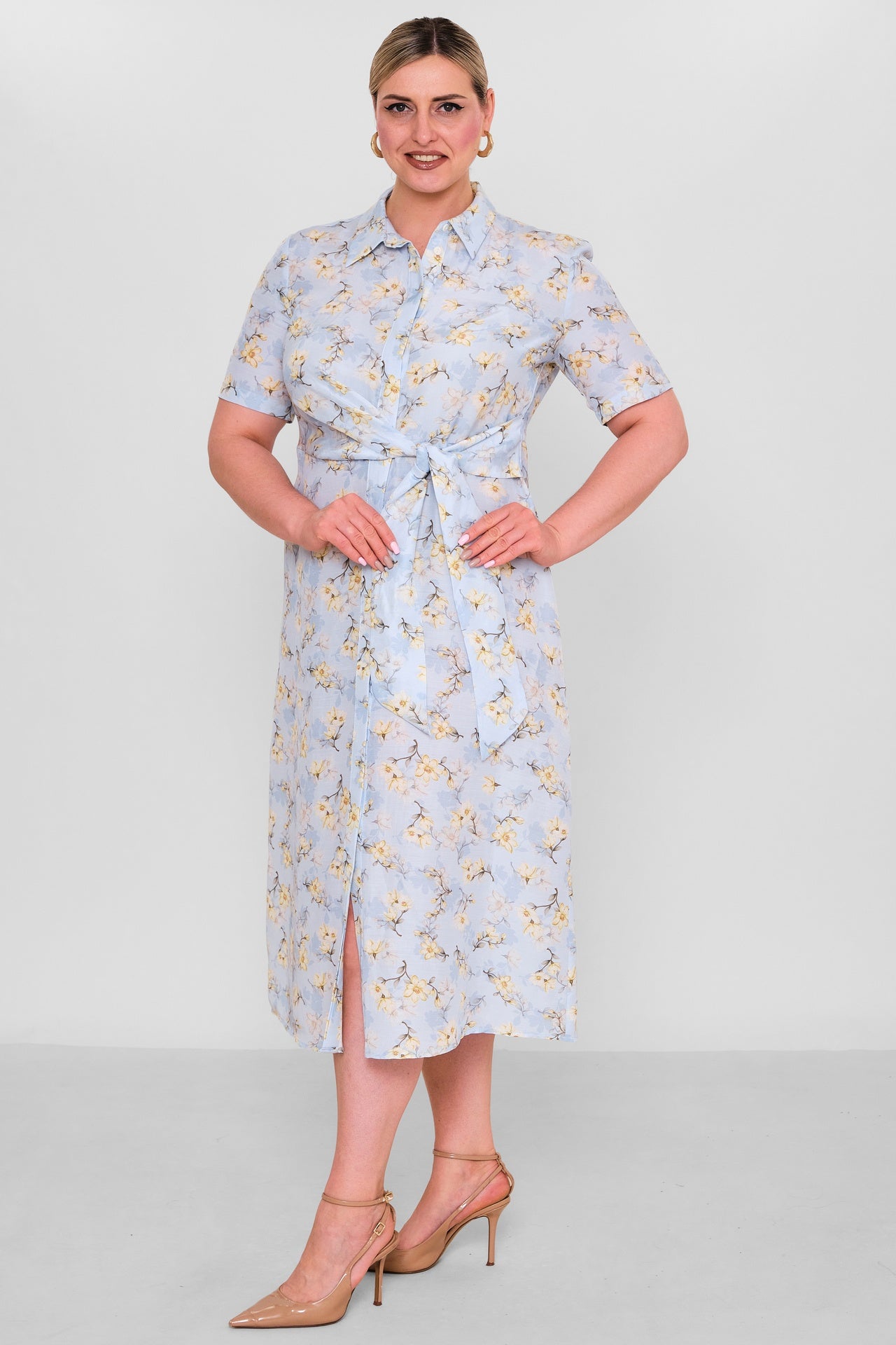 Laluce - Plus Size Dress (L2.Y26.ELB.2E696) - 8690200191206