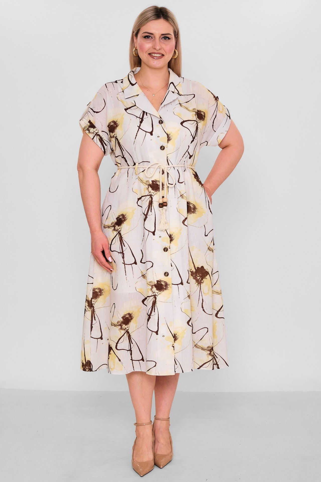 Quinto - Plus Size Dress (QNT26Y10007) - 8690200191411