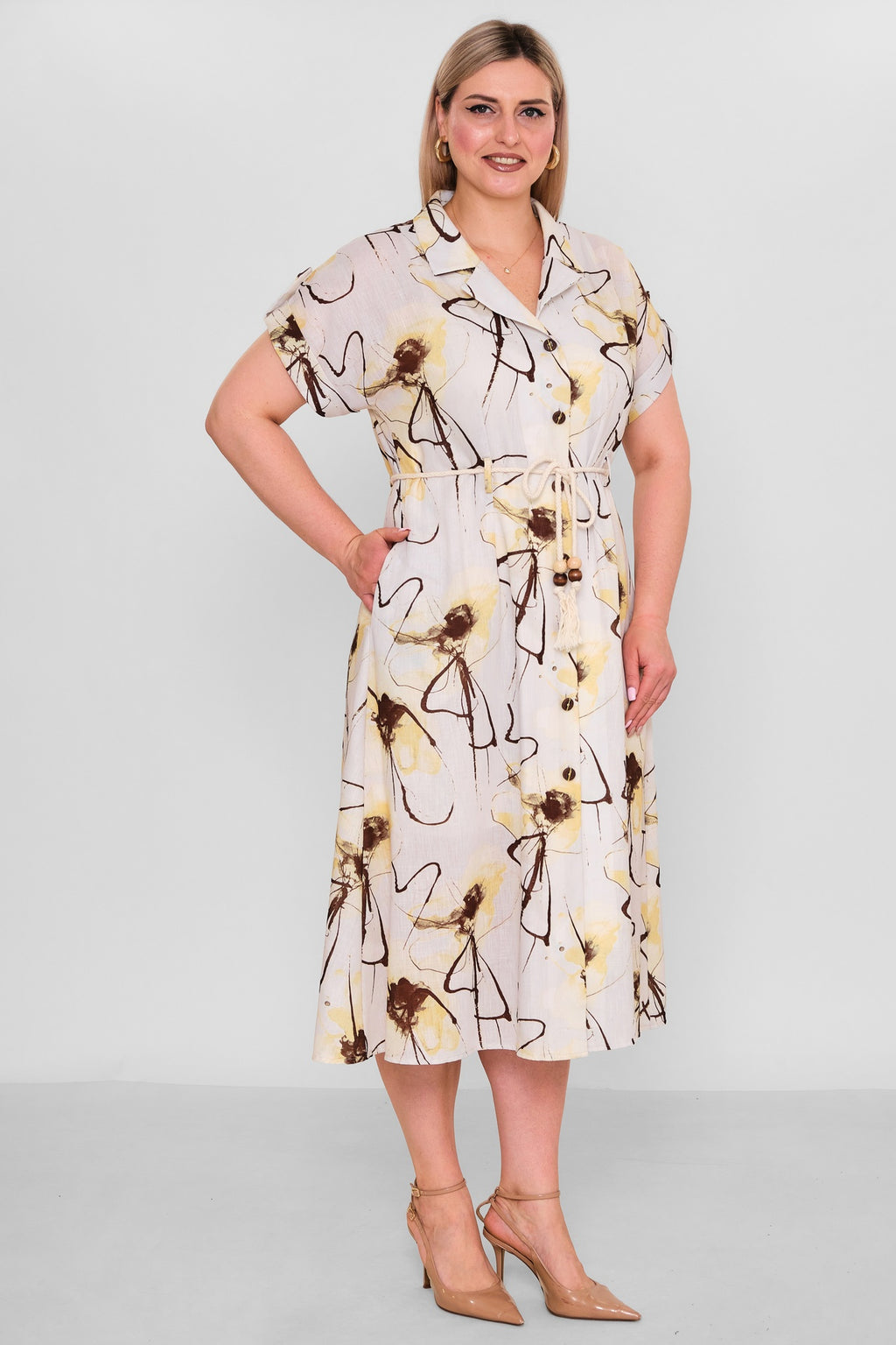 Quinto - Plus Size Dress (QNT26Y10007) - 8690200191411