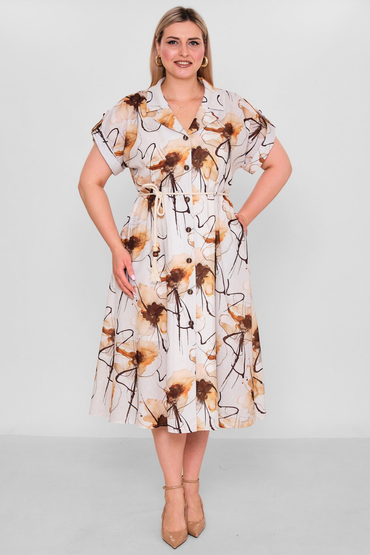 Quinto - Plus Size Dress (QNT26Y10007) - 8690200191428