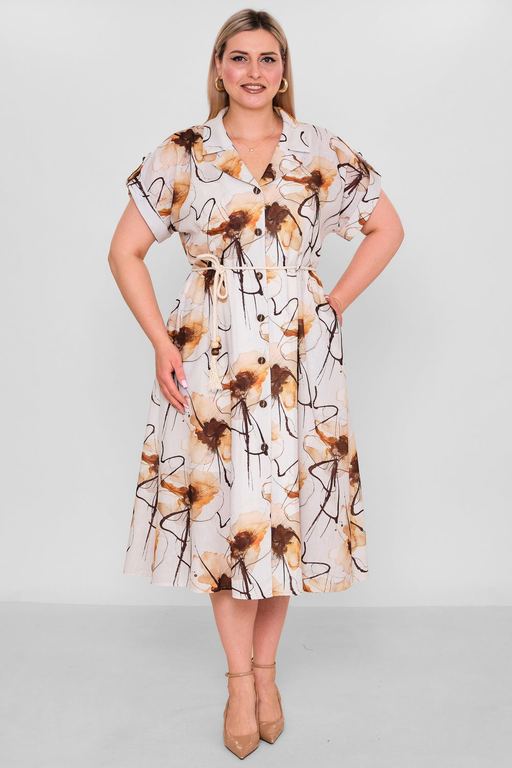 Quinto - Plus Size Dress (QNT26Y10007) - 8690200191428