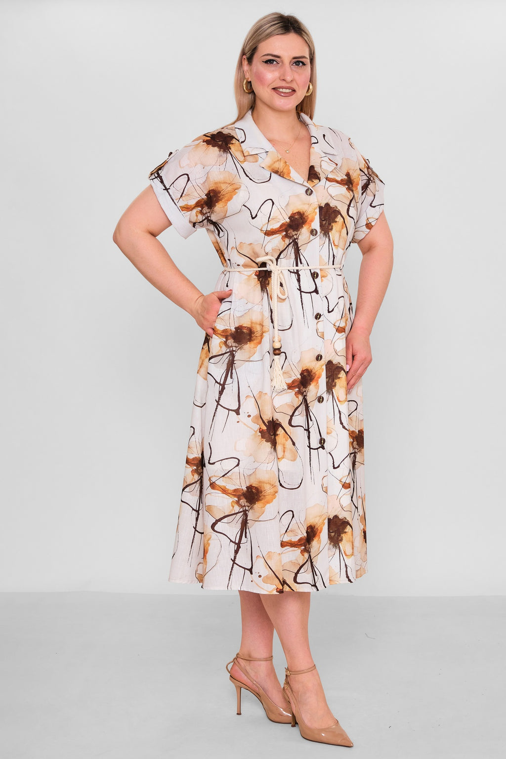 Quinto - Plus Size Dress (QNT26Y10007) - 8690200191428