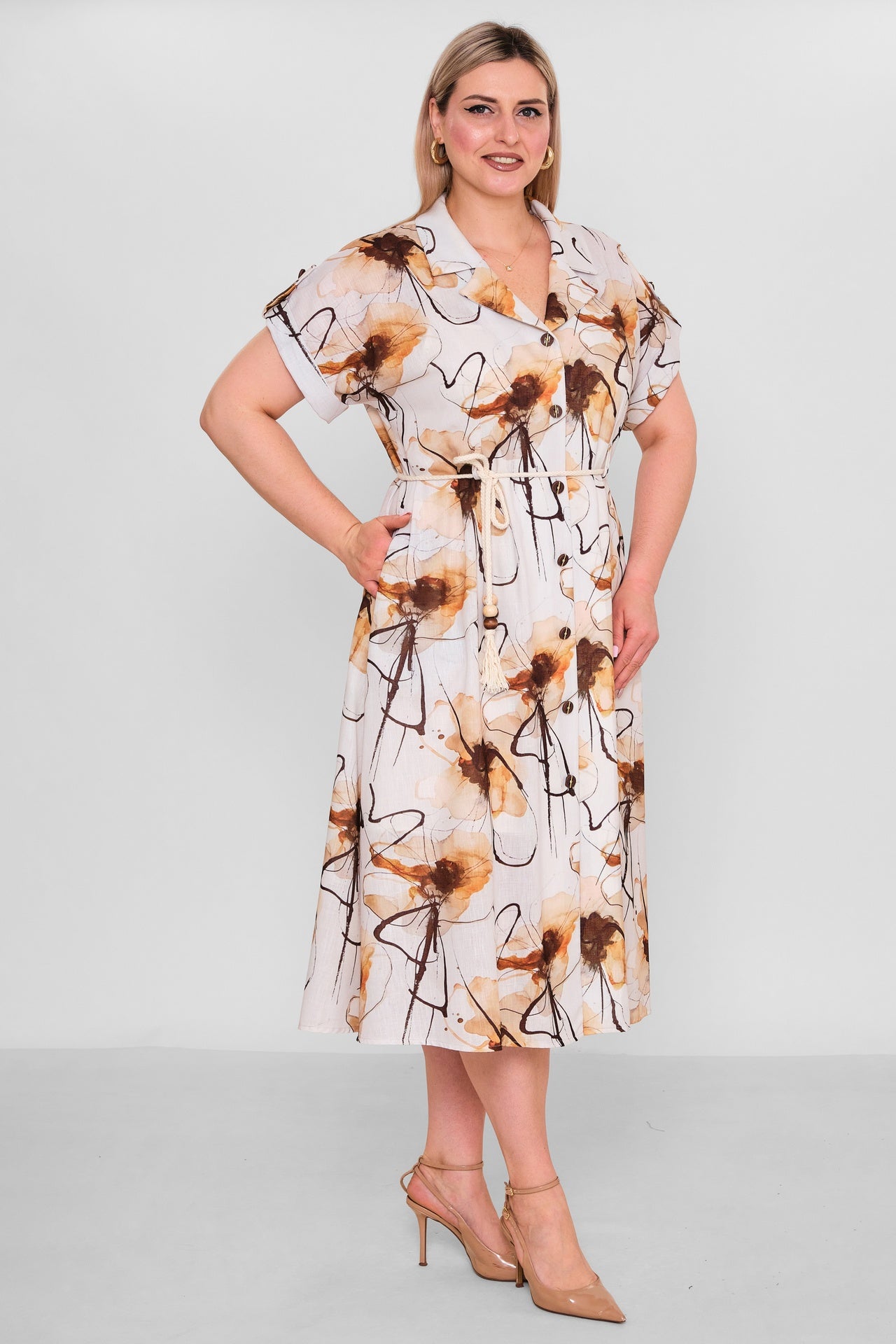 Quinto - Plus Size Dress (QNT26Y10007) - 8690200191428