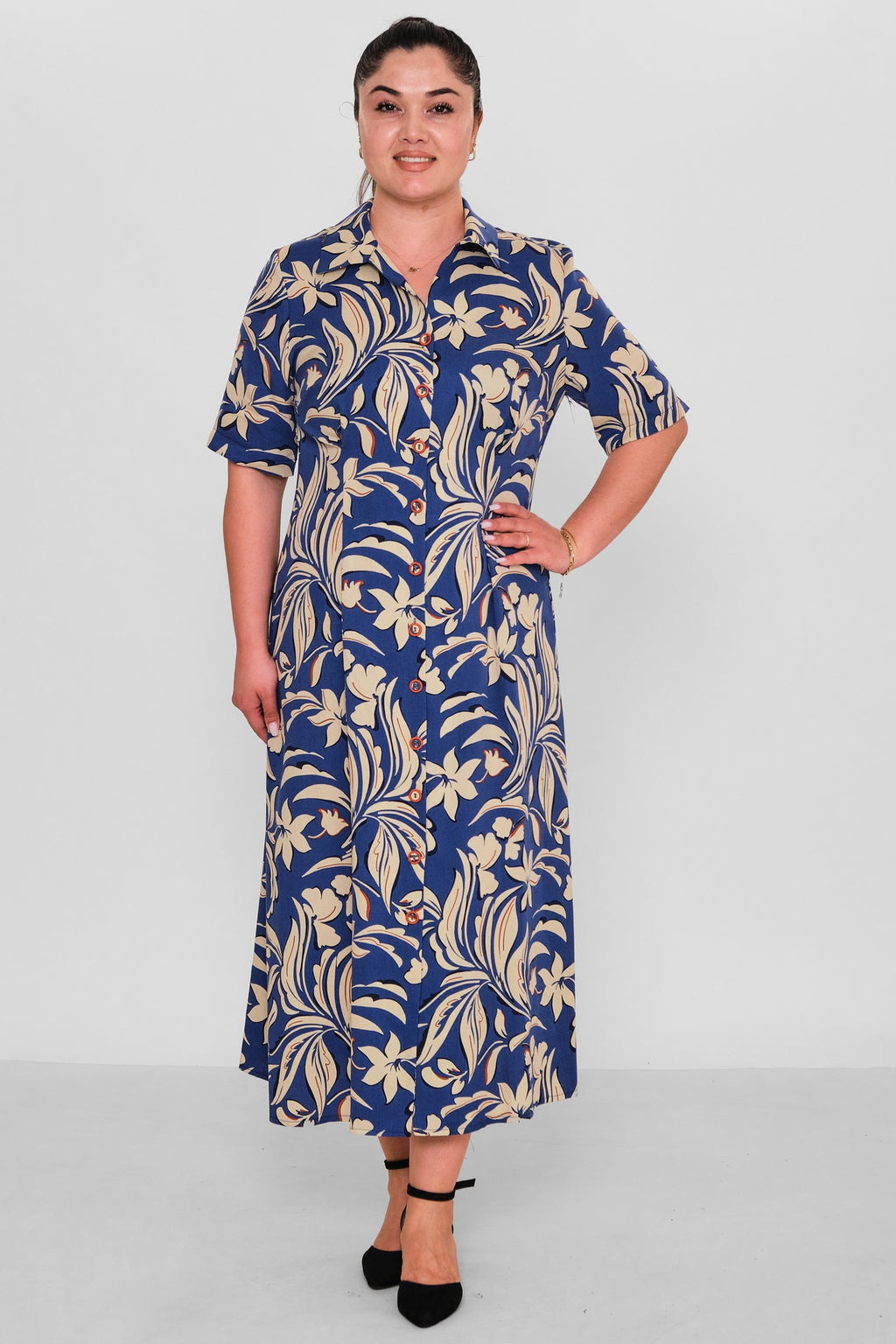 Dress Port - Plus Size Dress (DSP26Y5766) - 8690200191459
