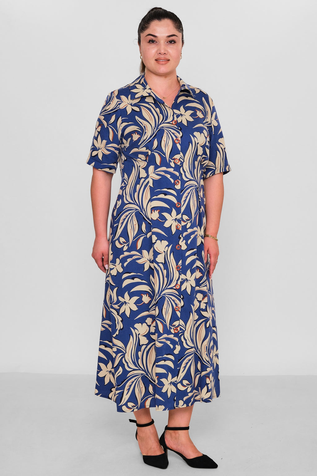 Dress Port - Plus Size Dress (DSP26Y5766) - 8690200191459