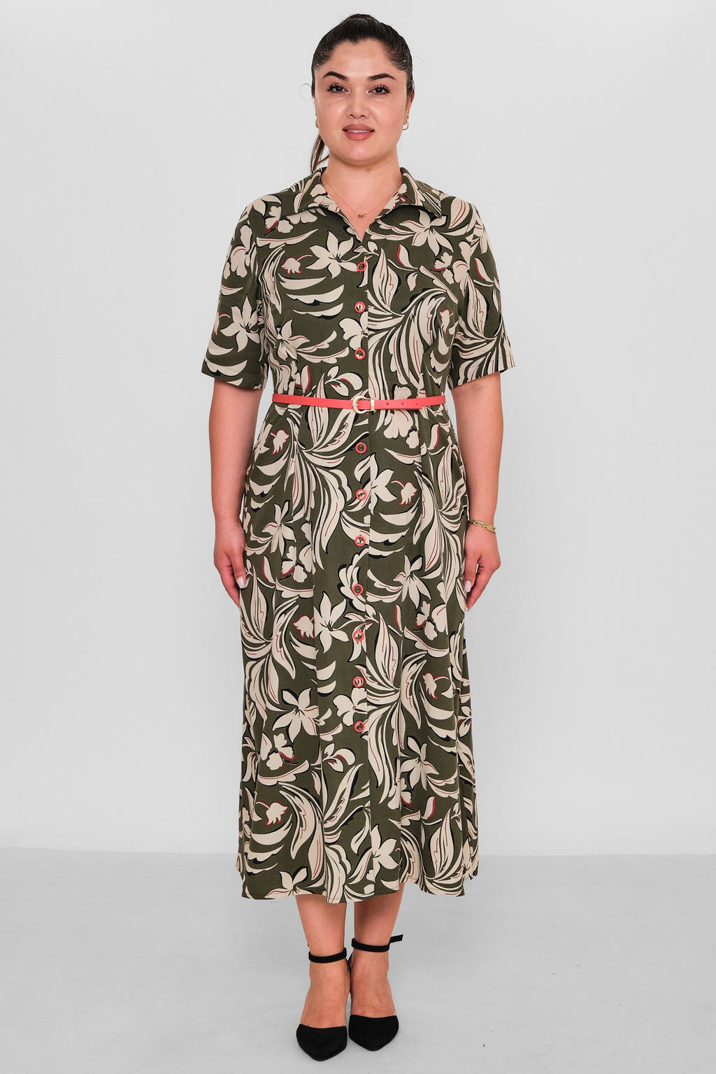 Dress Port - Plus Size Dress (DSP26Y5766) - 8690200191466