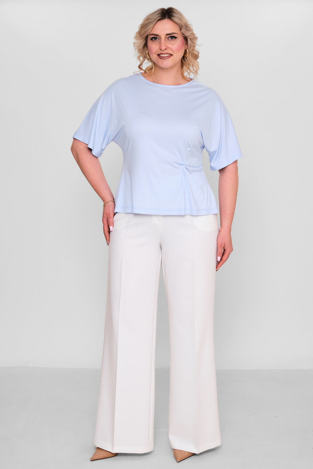 Laluce - Plus Size Blouse (L2.Y26.BLZ.2B207) - 8690200191572