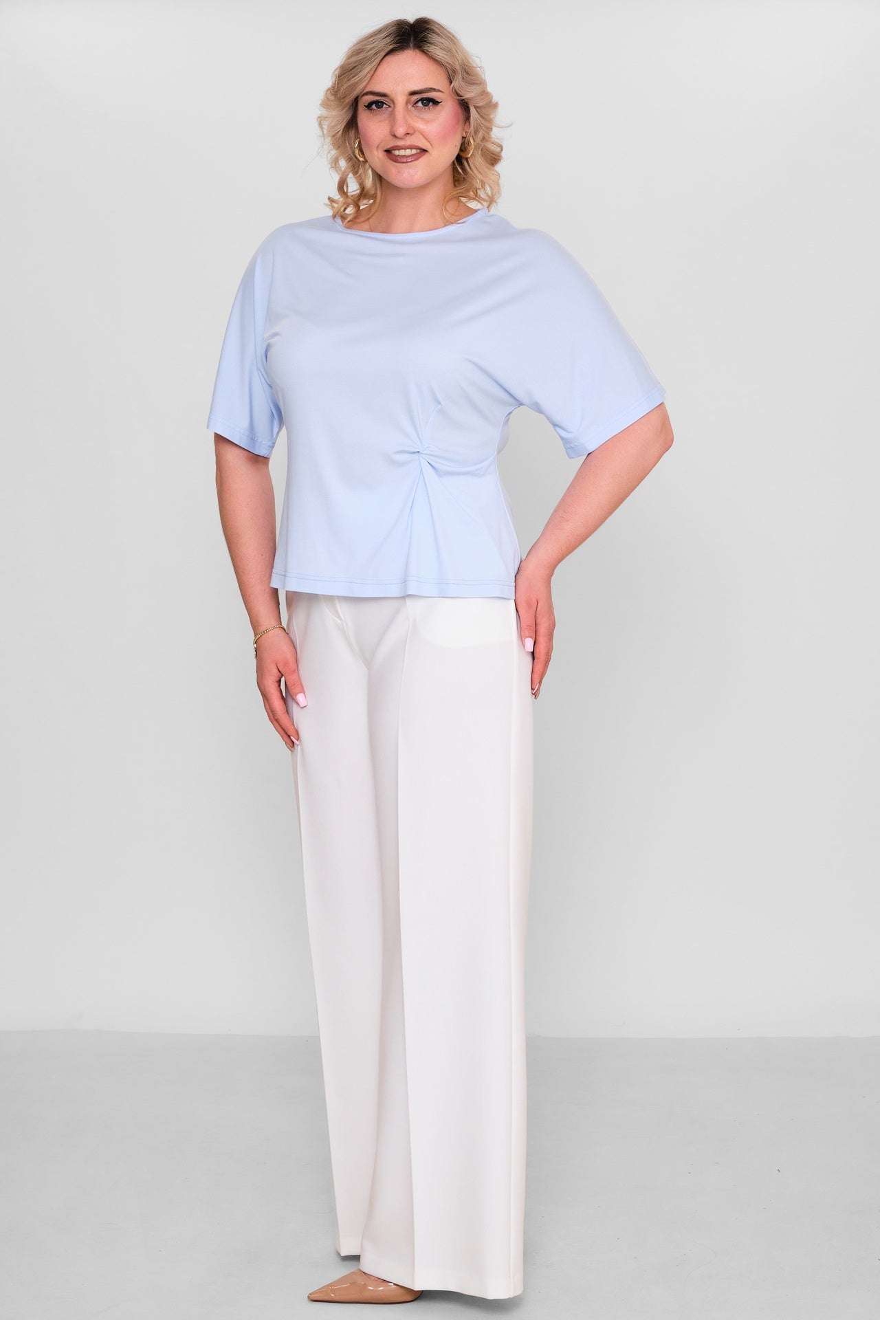 Laluce - Plus Size Blouse (L2.Y26.BLZ.2B207) - 8690200191572