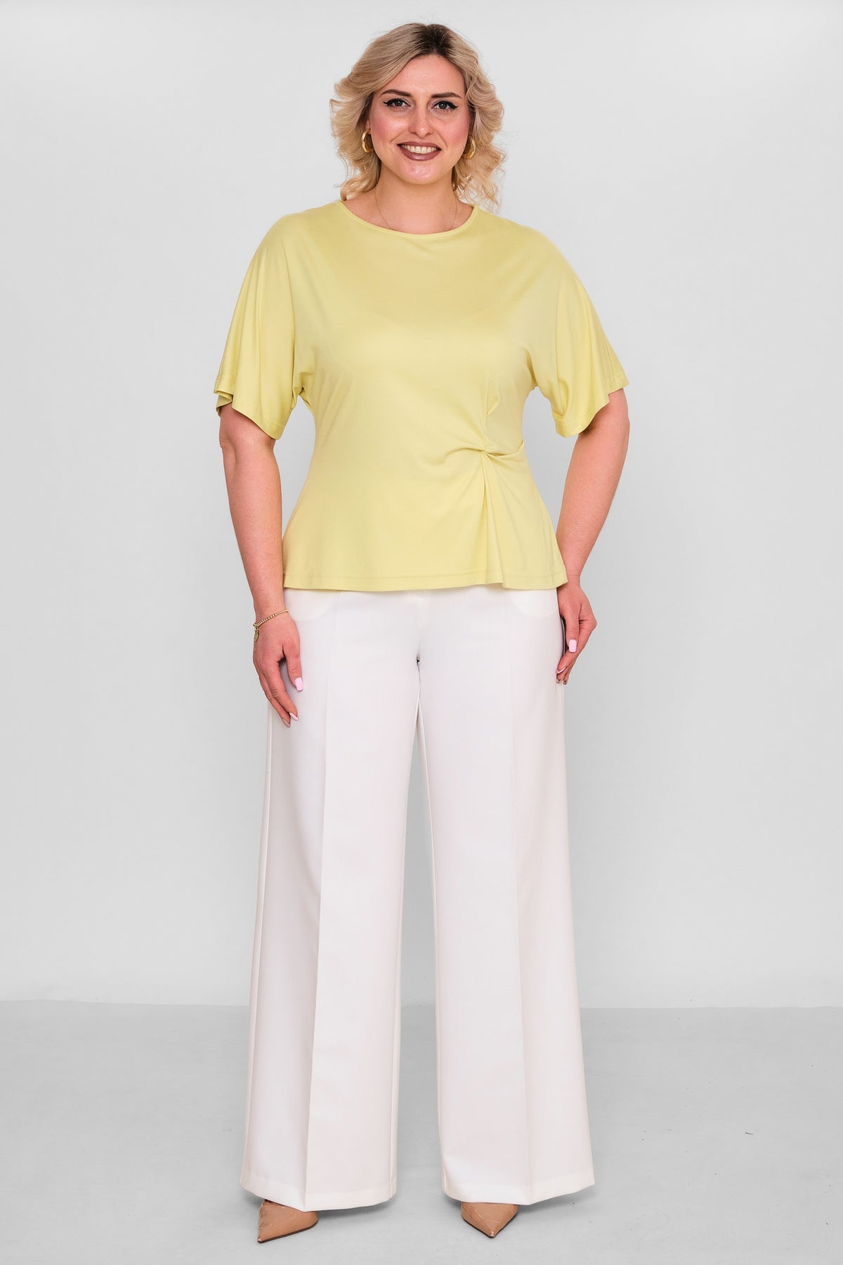 Laluce - Plus Size Blouse (L2.Y26.BLZ.2B207) - 8690200191589