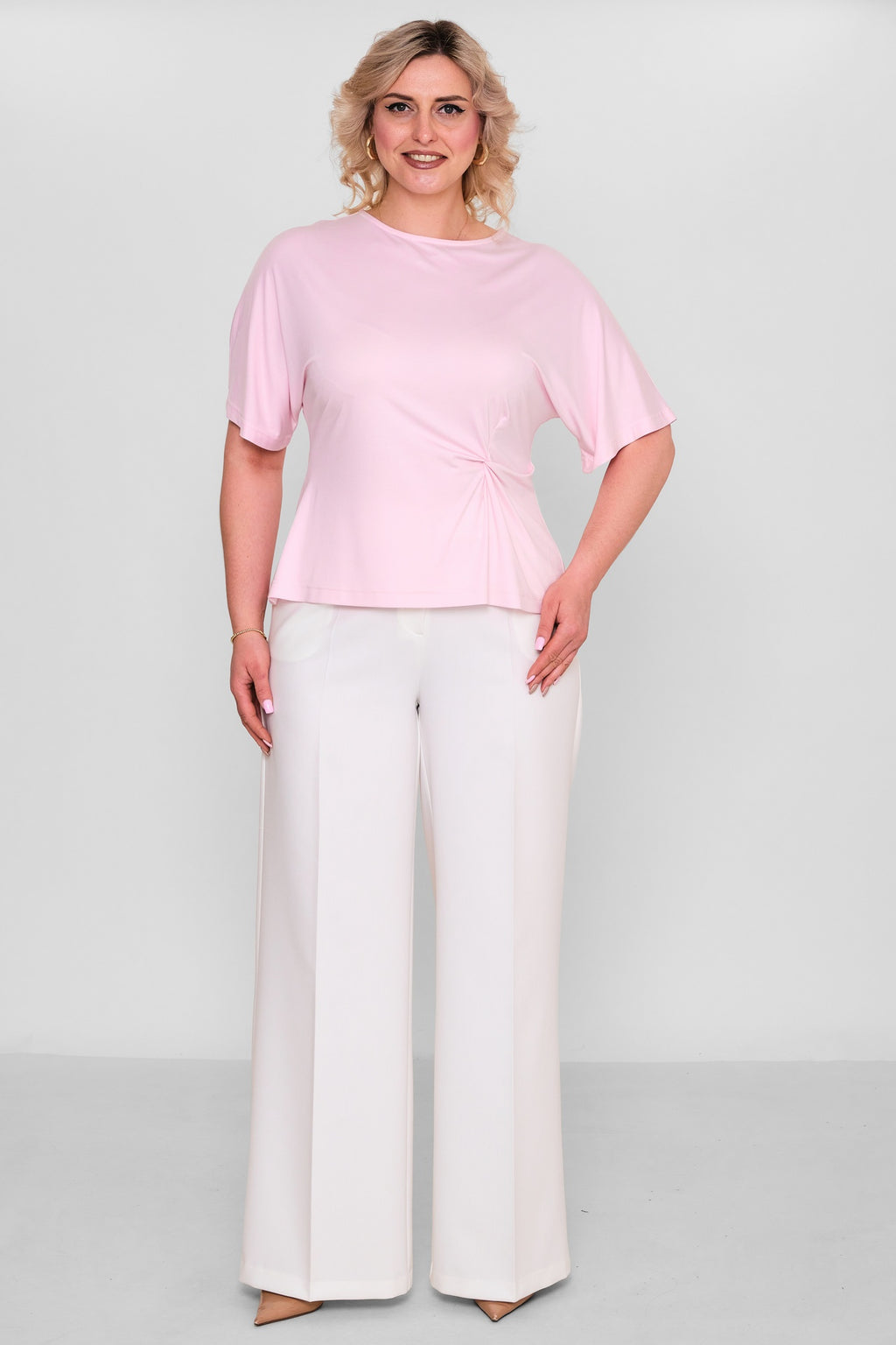 Laluce - Plus Size Blouse (L2.Y26.BLZ.2B207) - 8690200191596