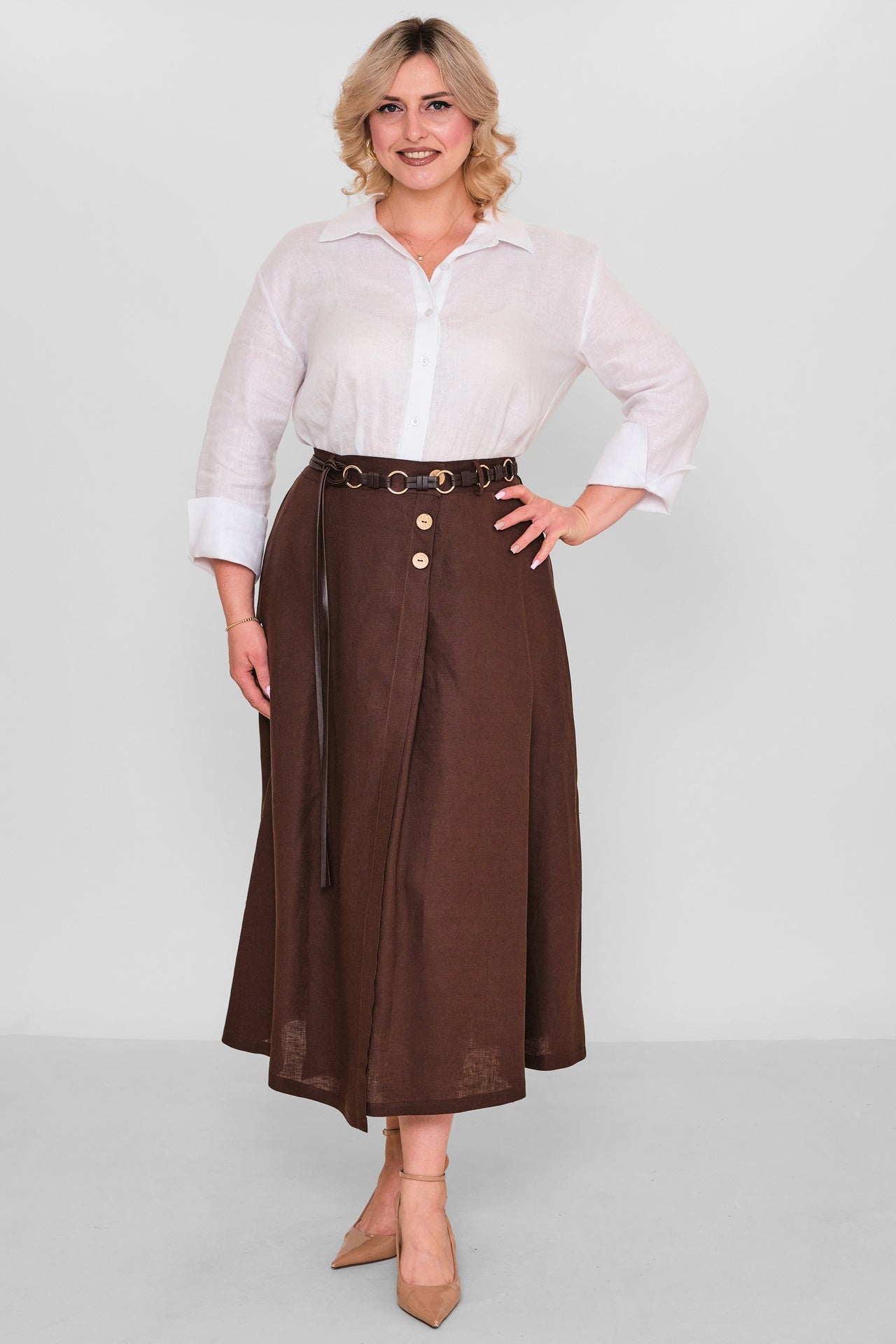 Salkim - Plus Size Skirt (SLK26Y16309BB) - 8690200191985