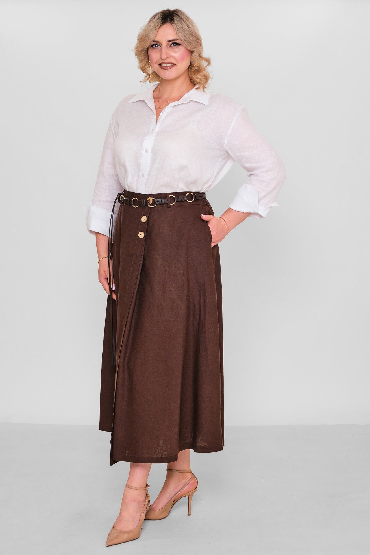 Salkim - Plus Size Skirt (SLK26Y16309BB) - 8690200191985