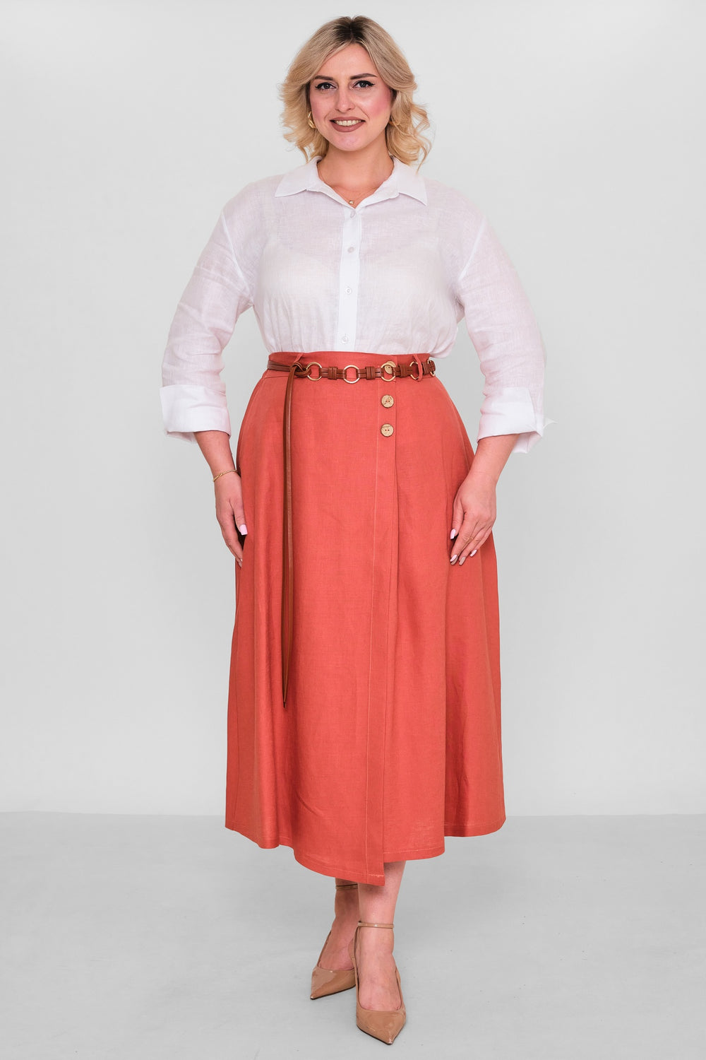 Salkim - Plus Size Skirt (SLK26Y16309BB) - 8690200191992