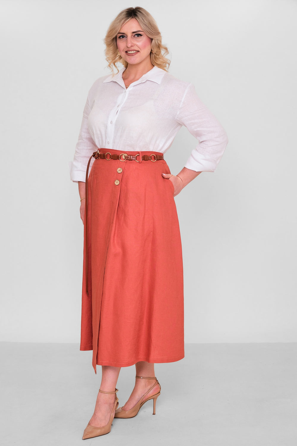 Salkim - Plus Size Skirt (SLK26Y16309BB) - 8690200191992