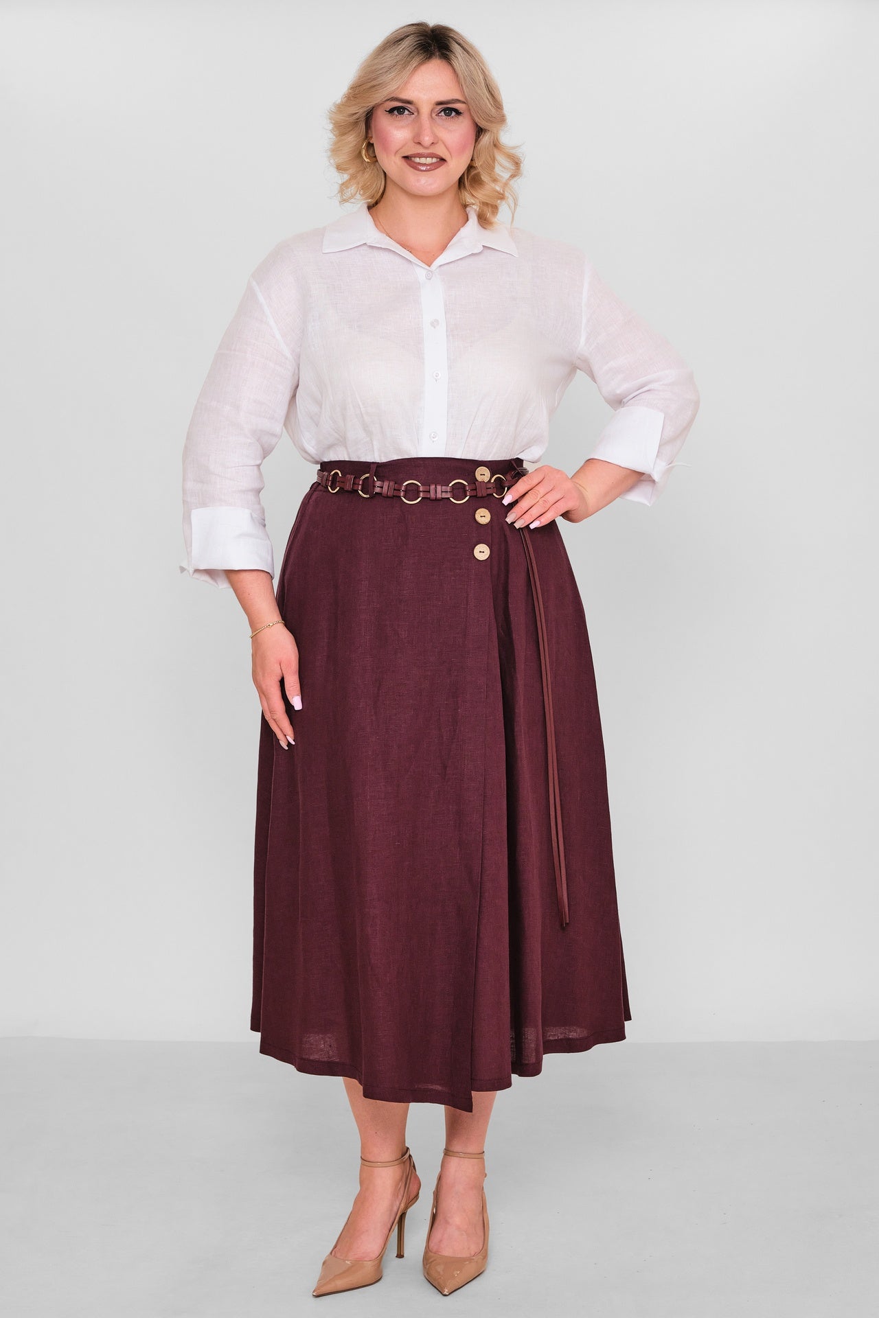Salkim - Plus Size Skirt (SLK26Y16309BB) - 8690200192005