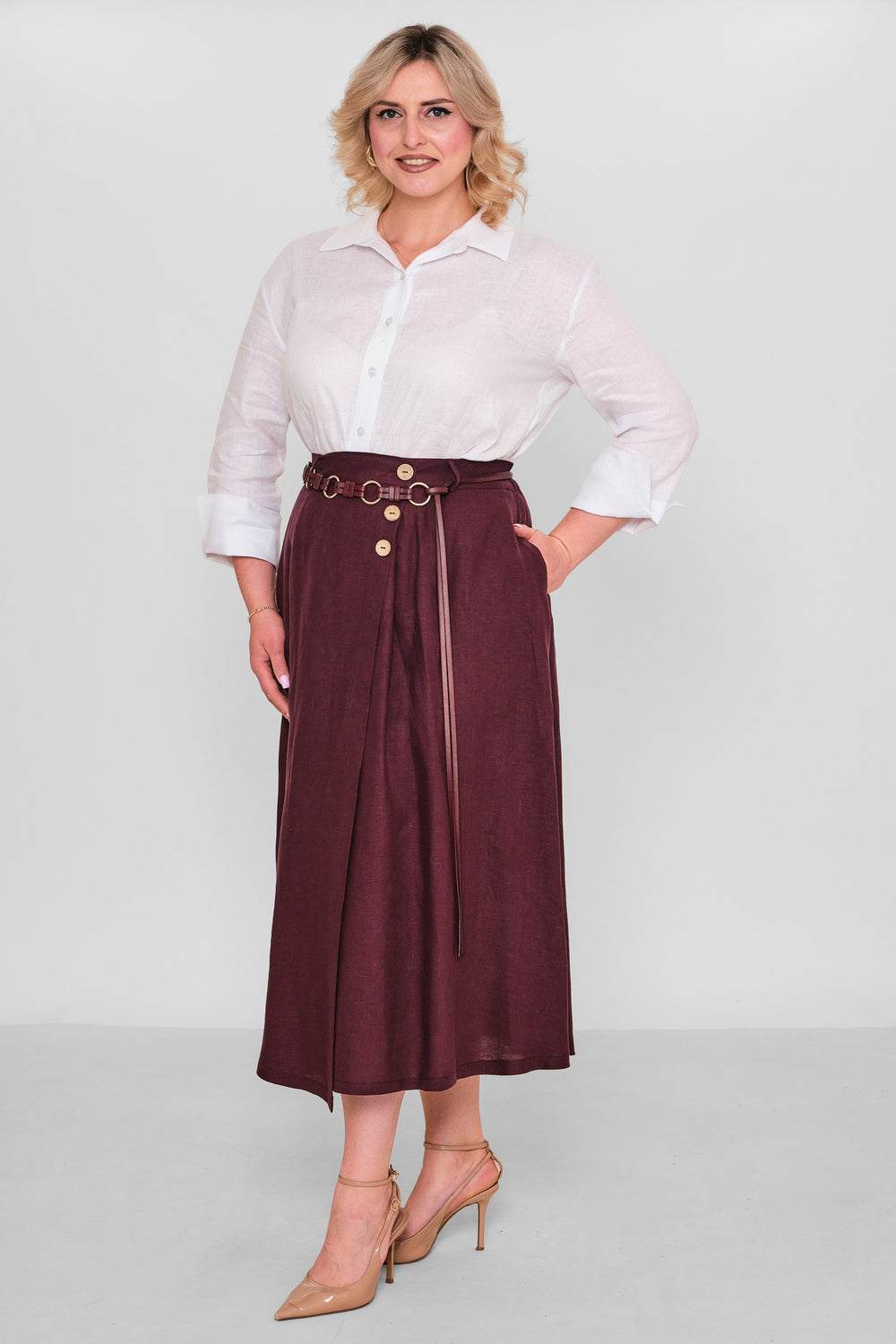 Salkim - Plus Size Skirt (SLK26Y16309BB) - 8690200192005