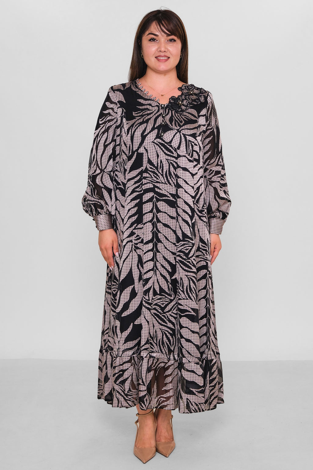 Gumanize - Plus Size Dress (GMZ2025-392-7475) - 8690200192296