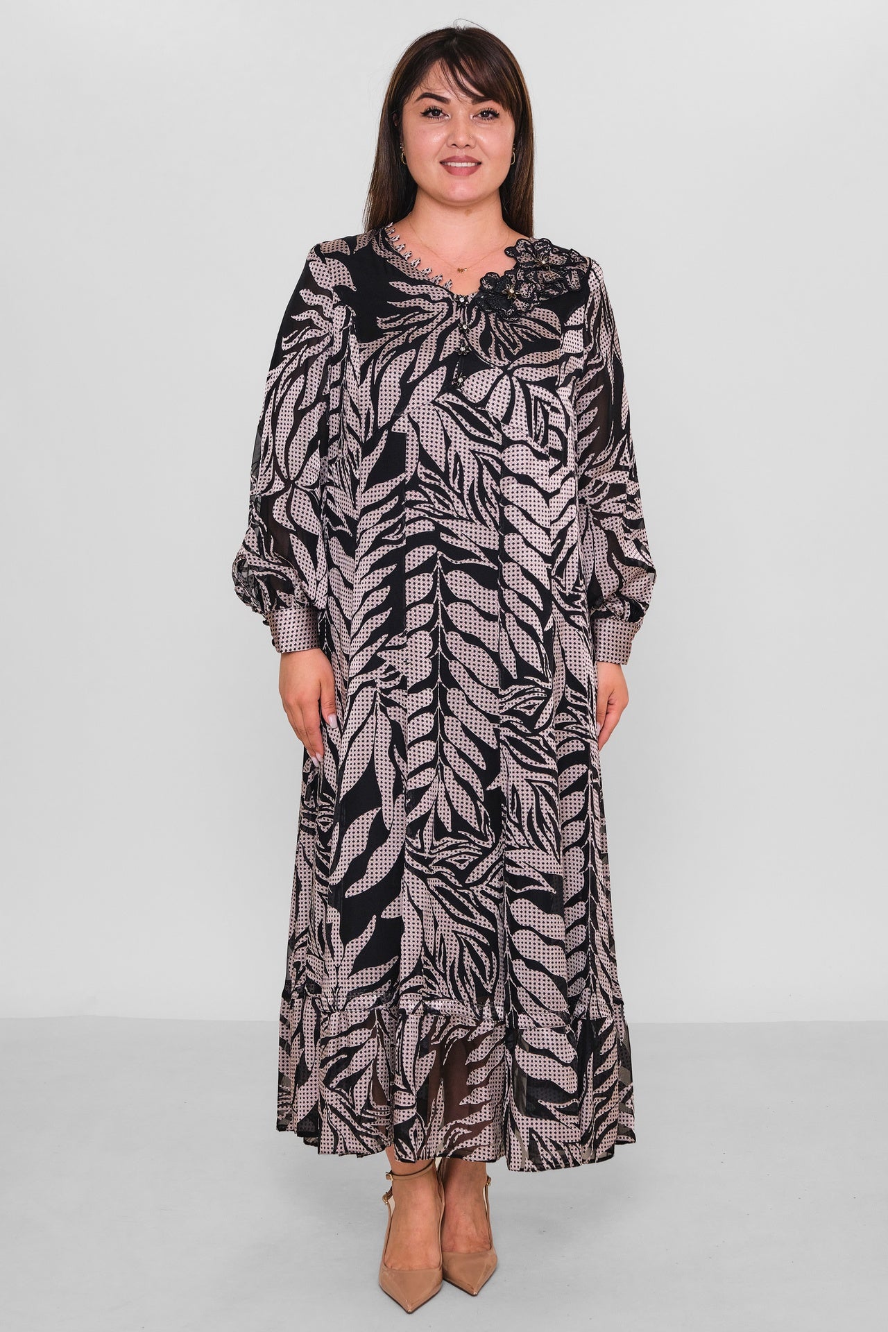 Gumanize - Plus Size Dress (GMZ2025-392-7475) - 8690200192296