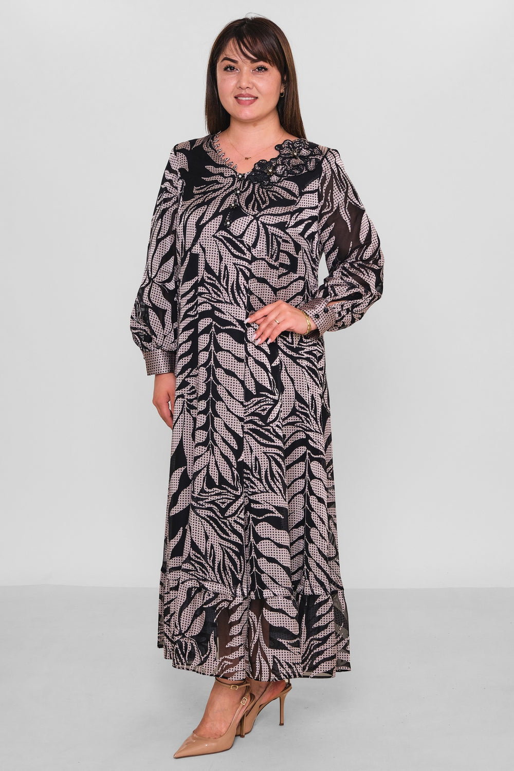Gumanize - Plus Size Dress (GMZ2025-392-7475) - 8690200192296