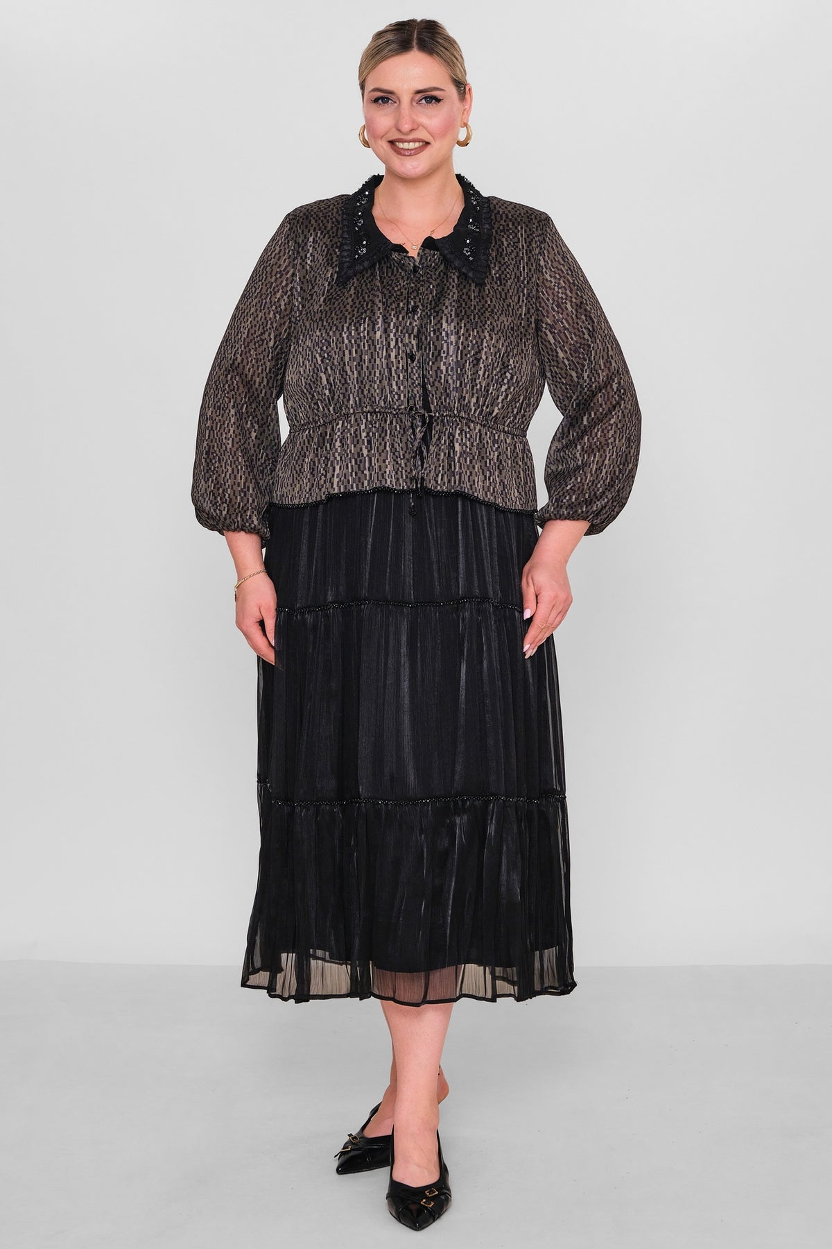 Gumanize - Plus Size Dress (GMZ2026-37-7914) - 8690200192302