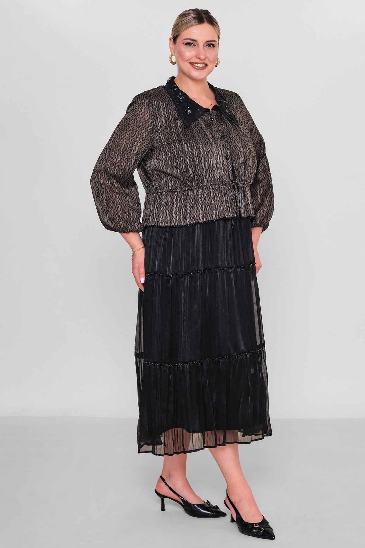 Gumanize - Plus Size Dress (GMZ2026-37-7914) - 8690200192302
