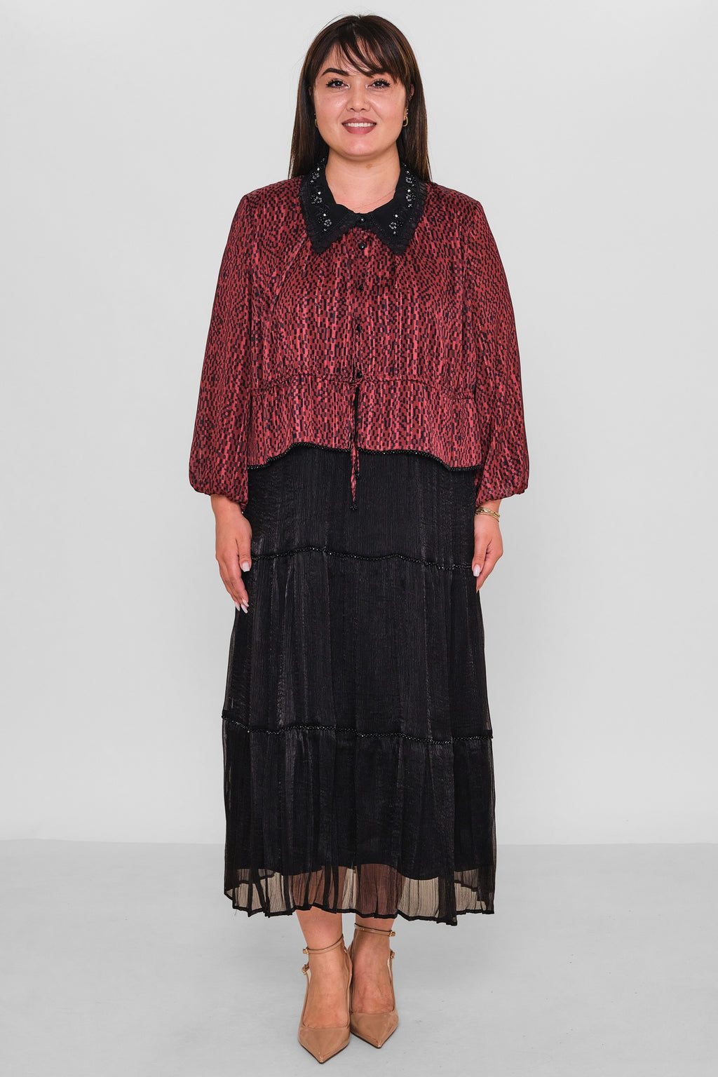 Gumanize - Plus Size Dress (GMZ2026-37-7914) - 8690200192319