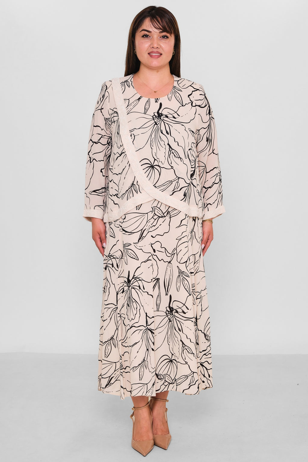 Gumanize - Plus Size Dress (GMZ2026-877-8108) - 8690200192326