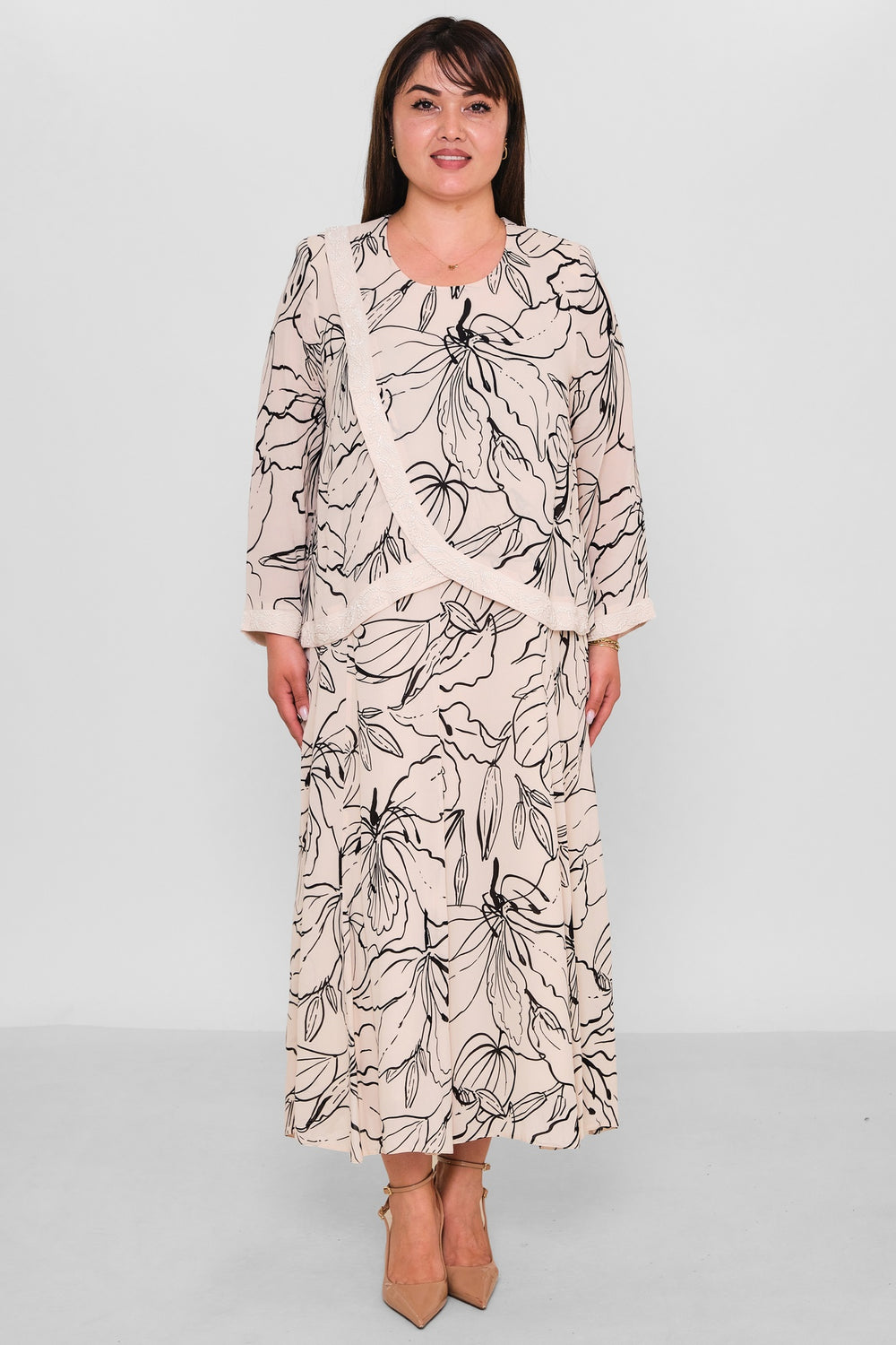 Gumanize - Plus Size Dress (GMZ2026-877-8108) - 8690200192326