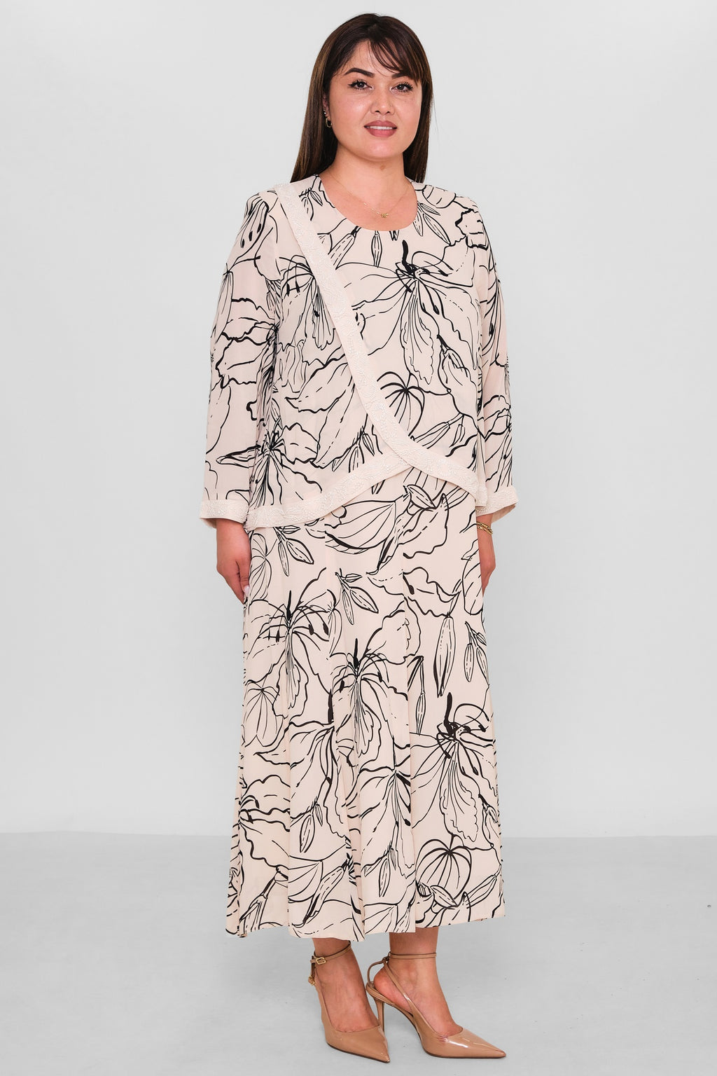 Gumanize - Plus Size Dress (GMZ2026-877-8108) - 8690200192326