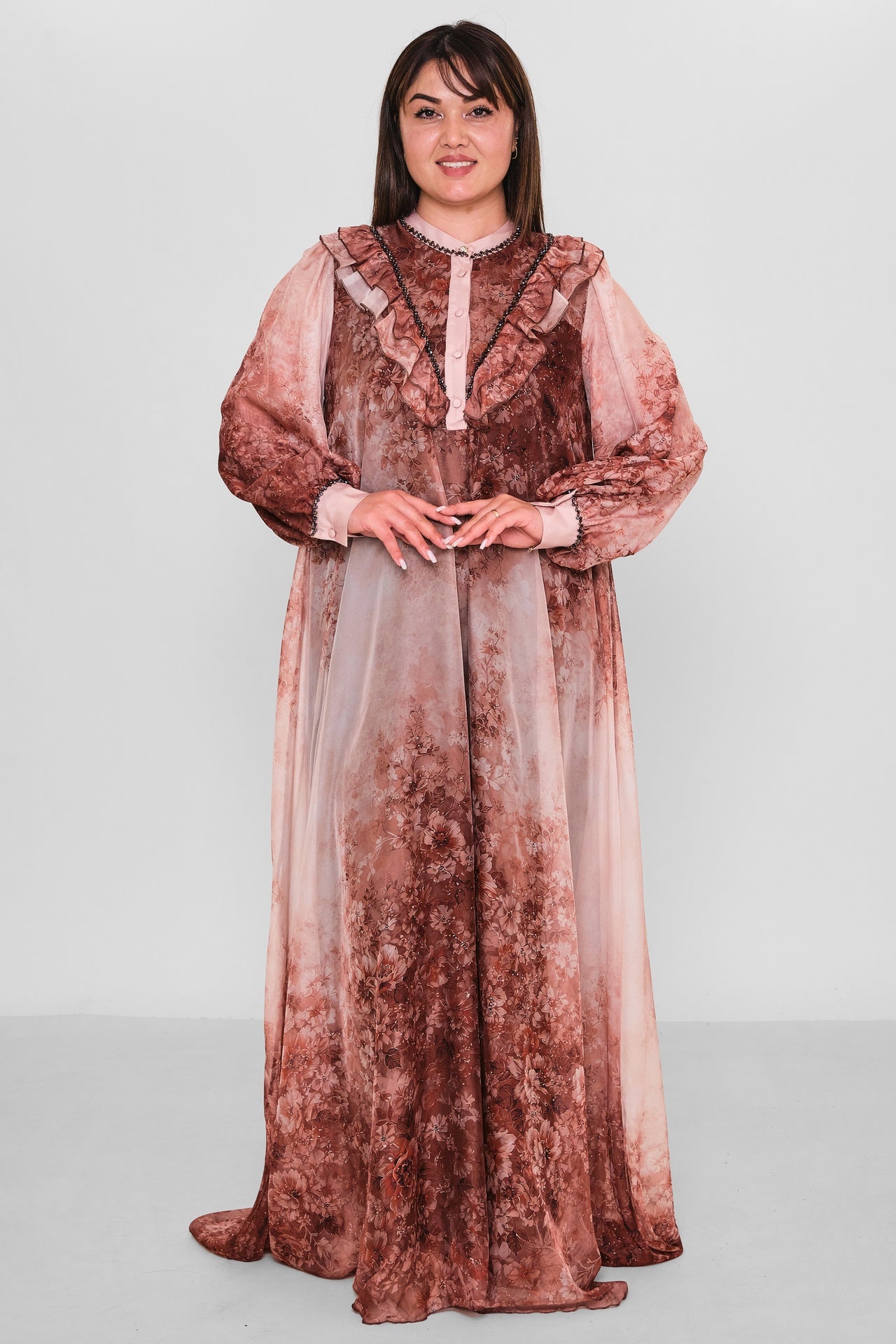 Nupel Line - Plus Size Dress (NPL26Y5165BB) - 8690200192418