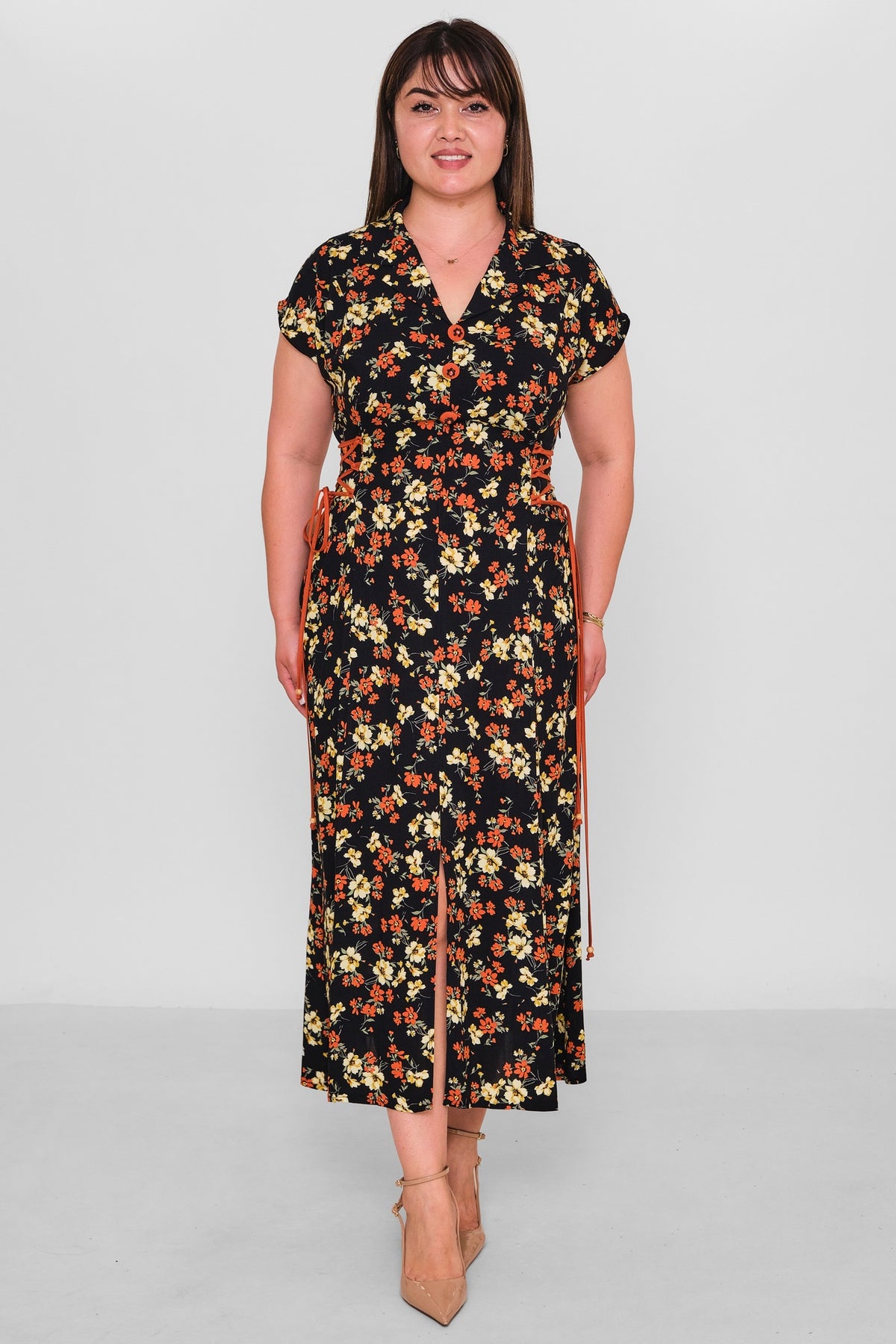 Dress Port - Plus Size Dress (DSP26Y5753) - 8690200192654