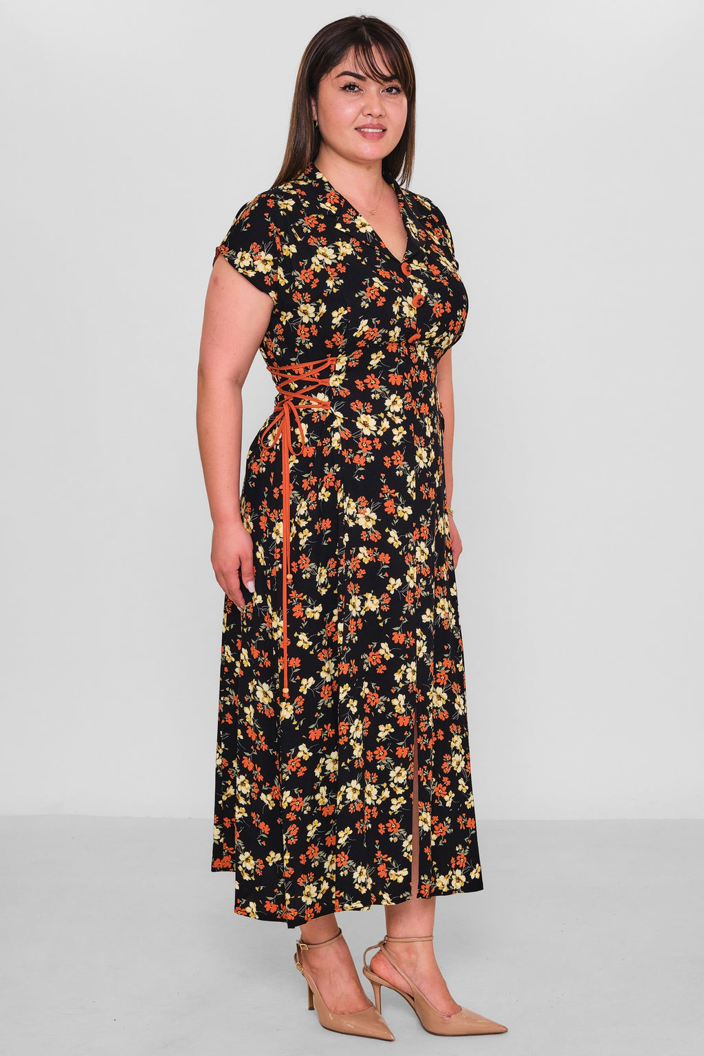 Dress Port - Plus Size Dress (DSP26Y5753) - 8690200192654