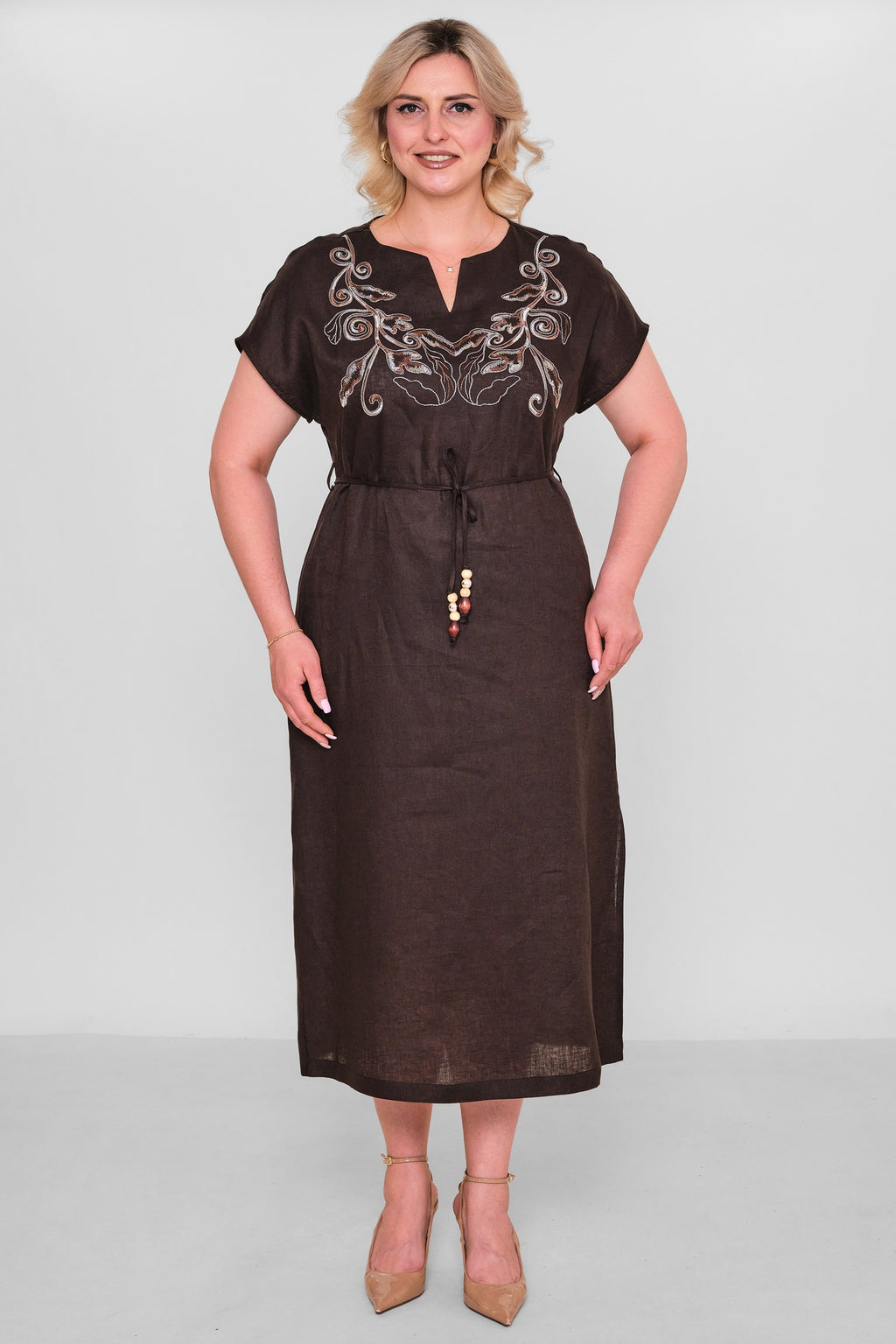 Laluce - Plus Size Dress (L2.Y26.ELB.2E693) - 8690200192852