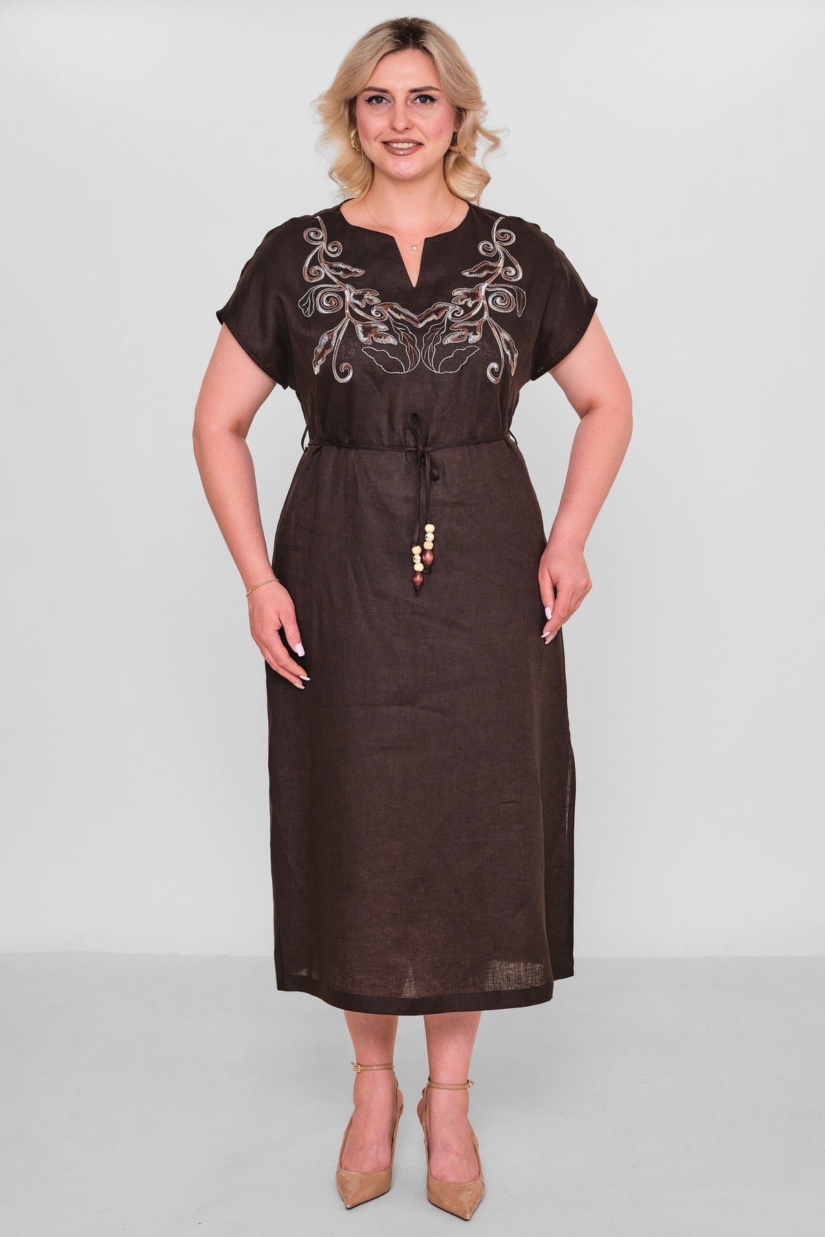 Laluce - Plus Size Dress (L2.Y26.ELB.2E693) - 8690200192852