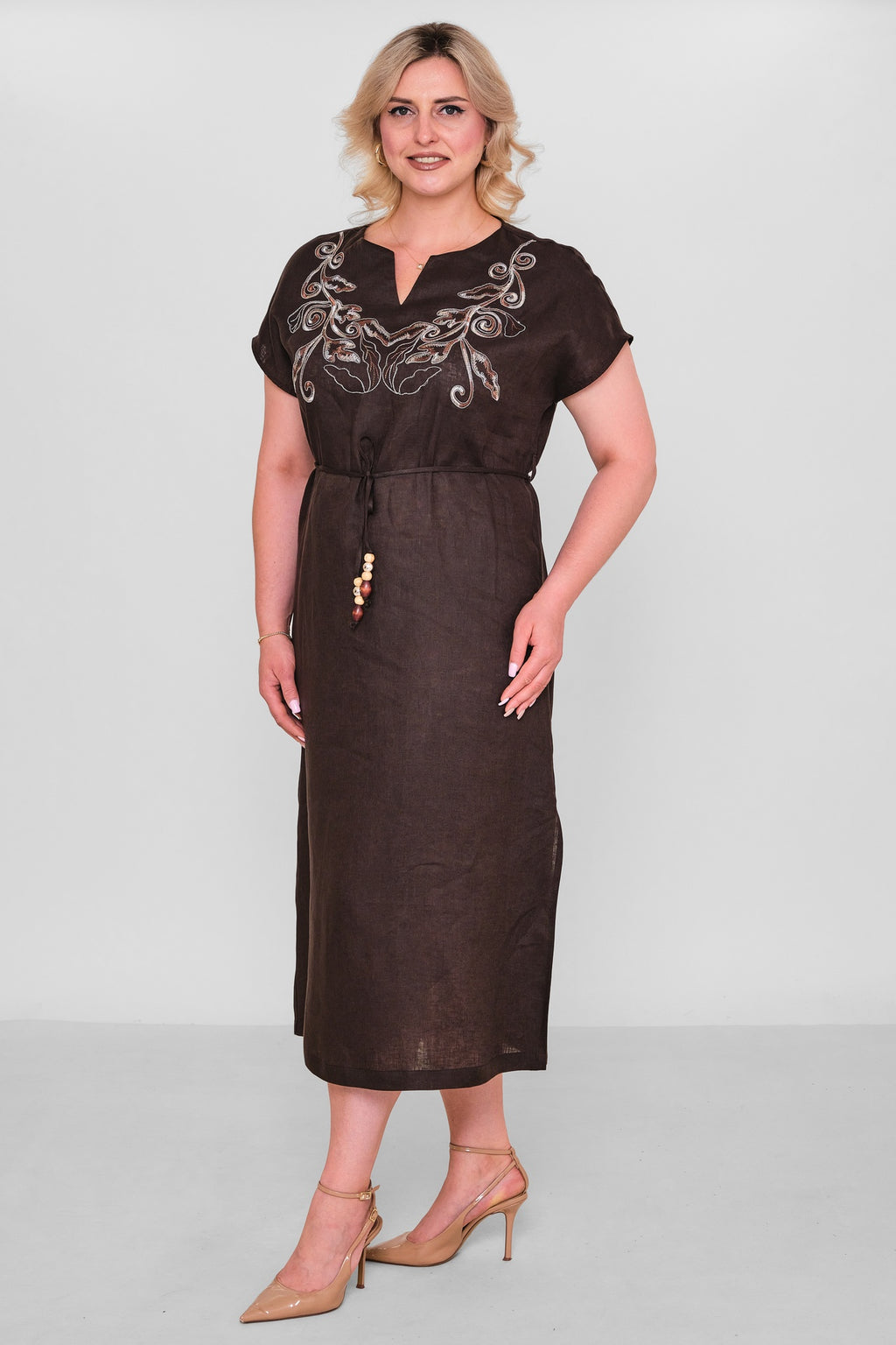 Laluce - Plus Size Dress (L2.Y26.ELB.2E693) - 8690200192852