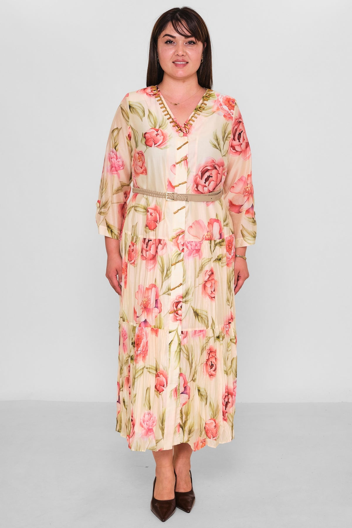 Gumanize - Plus Size Dress (GMZ2026-908-8315) - 8690200192913