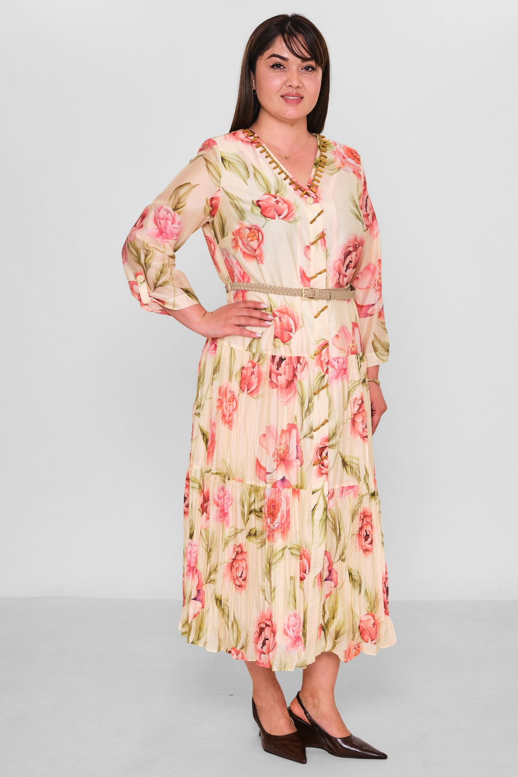 Gumanize - Plus Size Dress (GMZ2026-908-8315) - 8690200192913