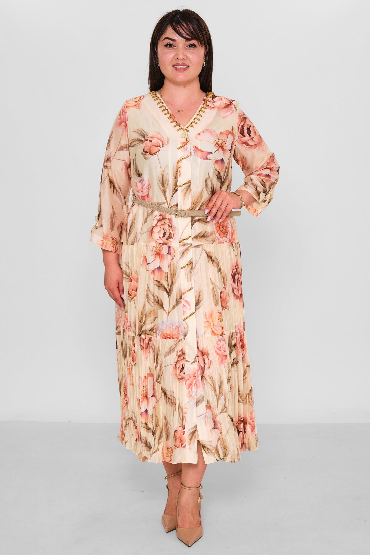 Gumanize - Plus Size Dress (GMZ2026-908-8315) - 8690200192937