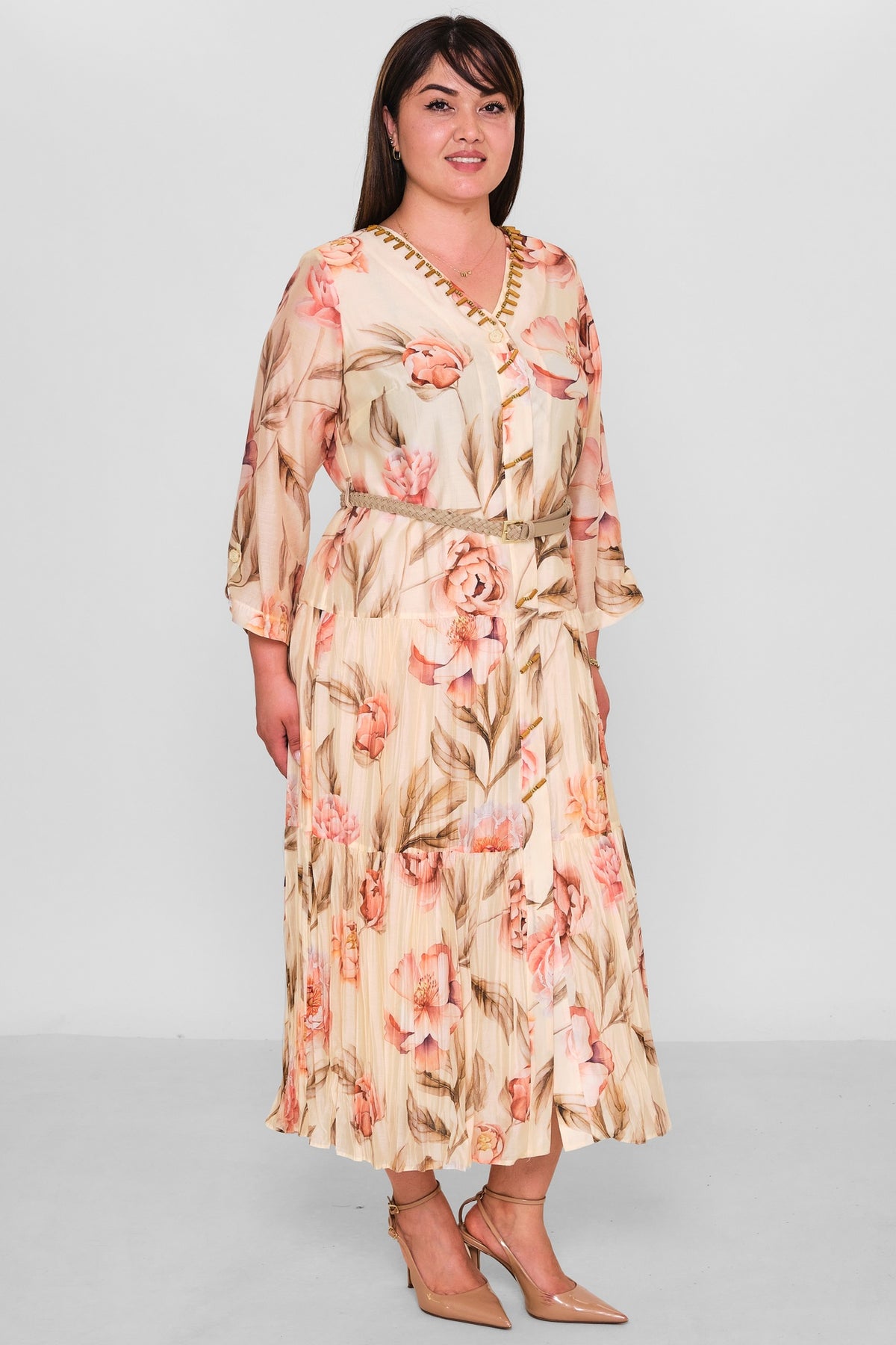 Gumanize - Plus Size Dress (GMZ2026-908-8315) - 8690200192937