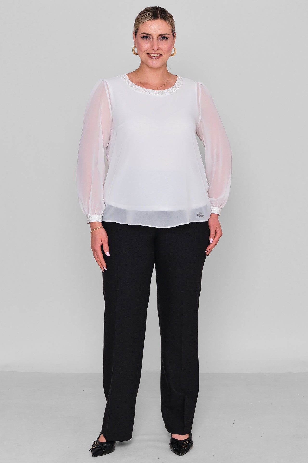 Ksas - Plus Size Blouse (KSAS13705) - 8690200193316